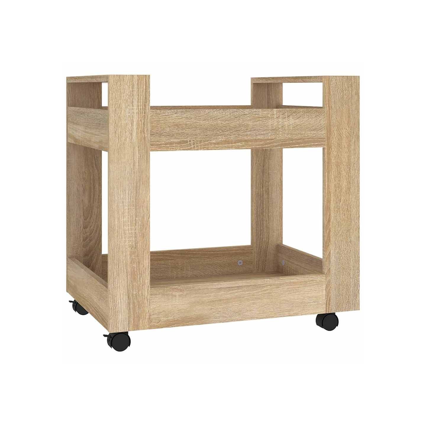 Chariot de bureau Chêne sonoma 60x45x60 cm Bois d'ingénierie
