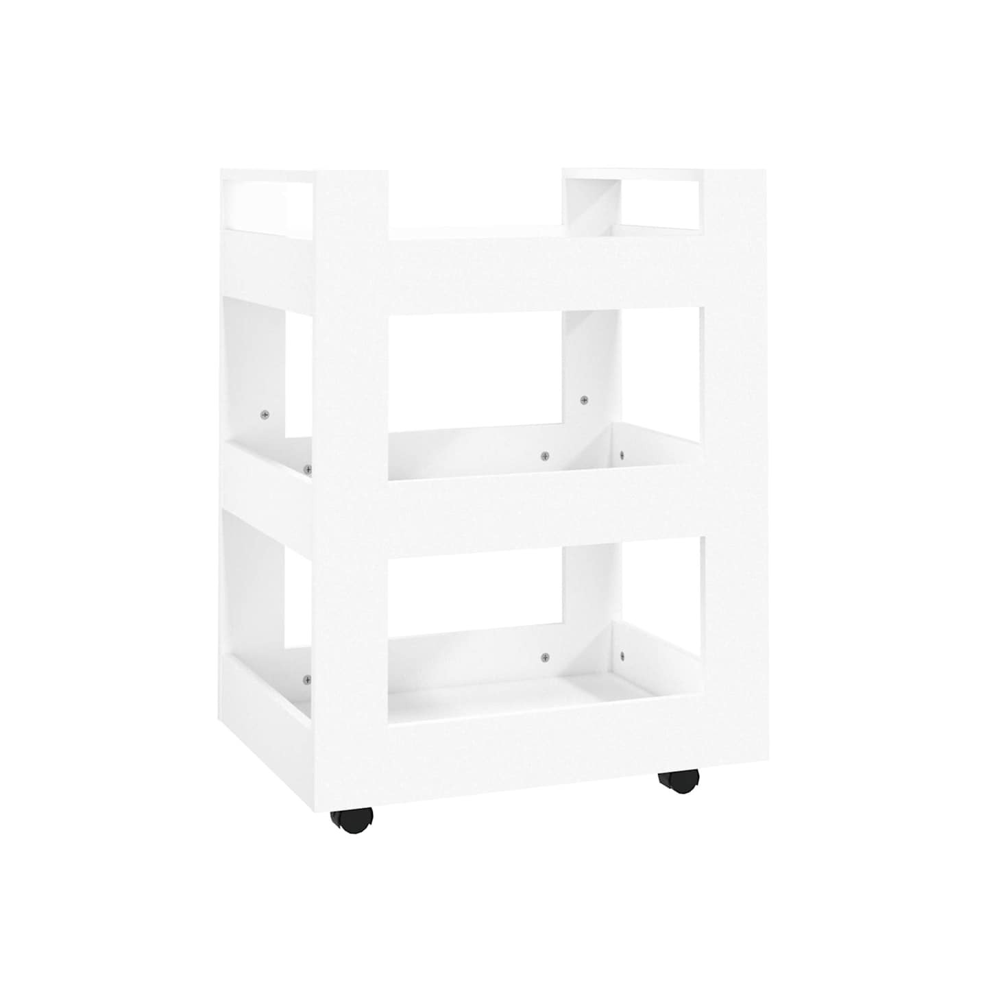 Chariot de cuisine Blanc 60x45x80 cm Bois d'ingénierie
