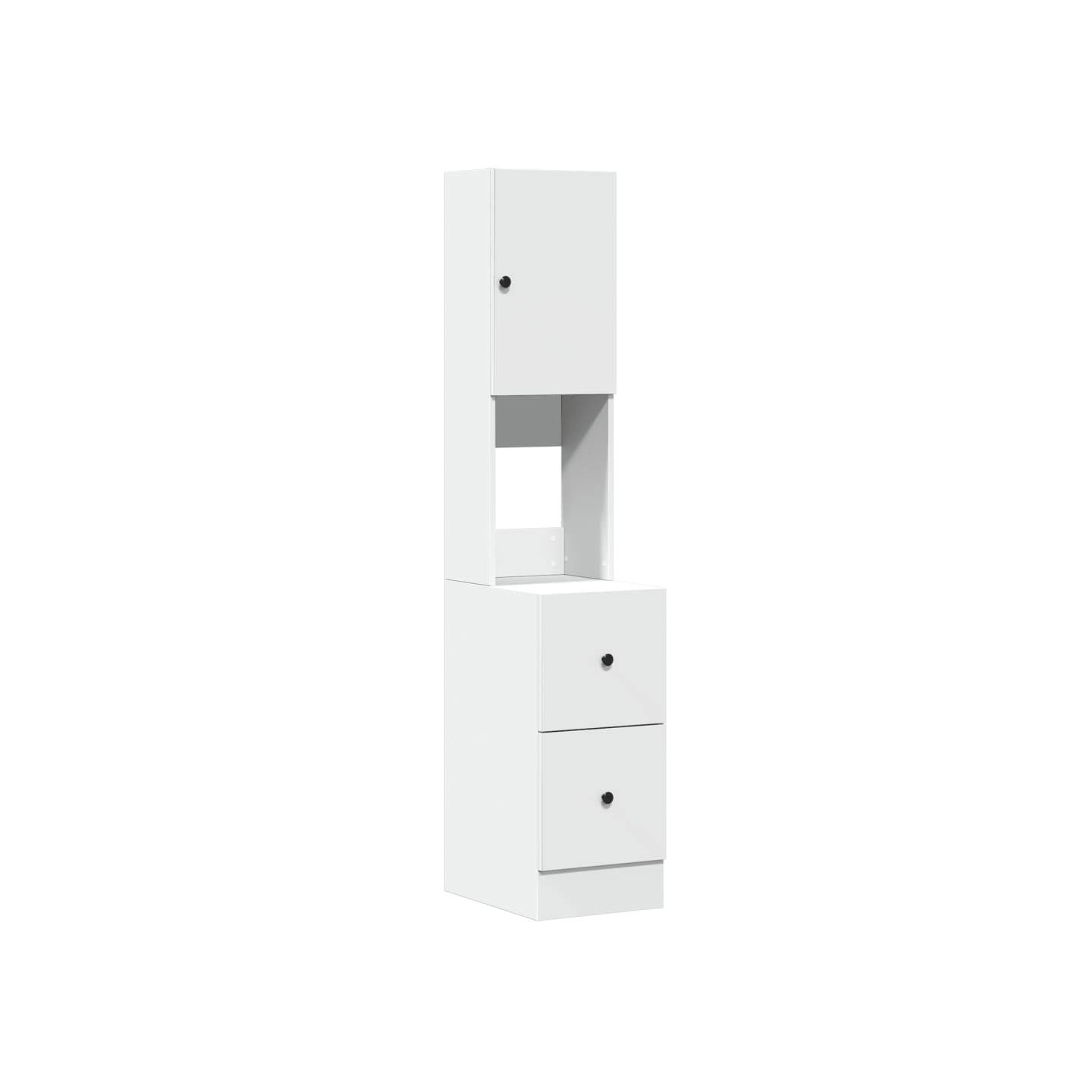 Armoire de cuisine blanc 35x50x180 cm bois d'ingénierie