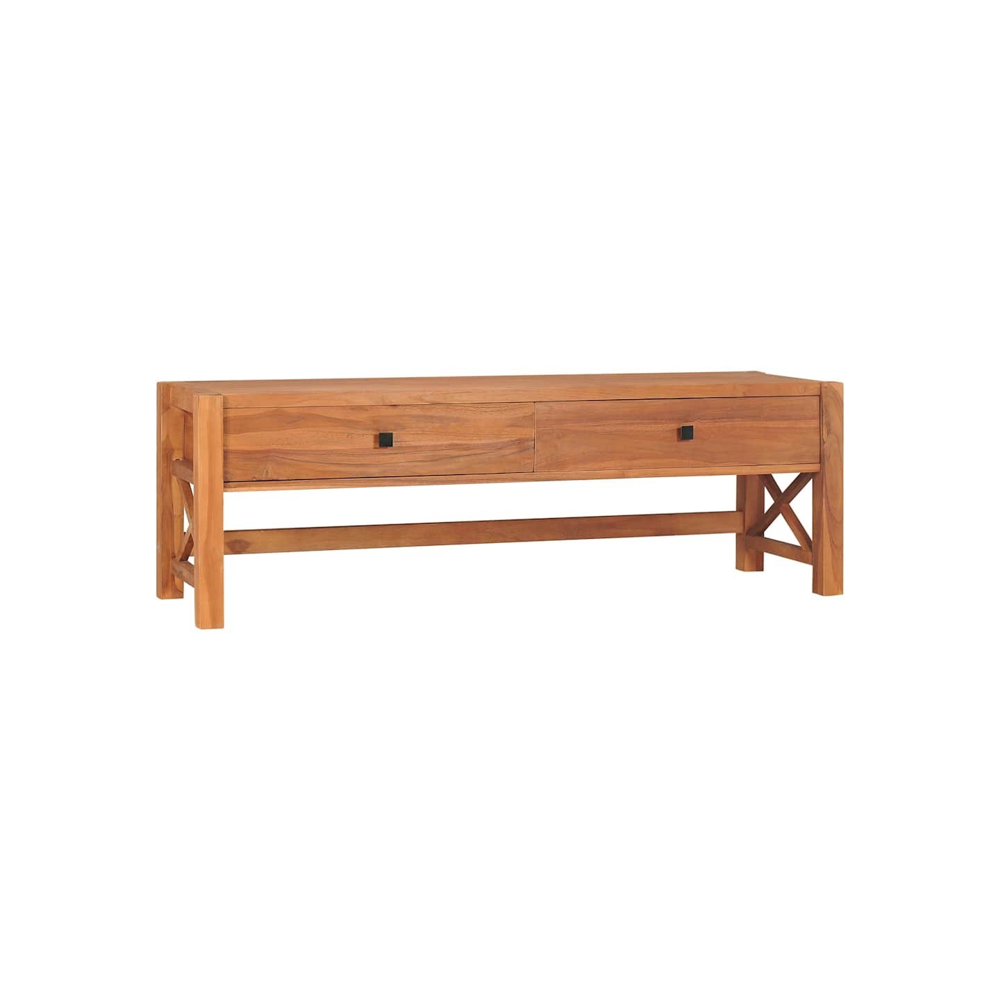 Meuble TV 140x40x45 cm Bois de teck