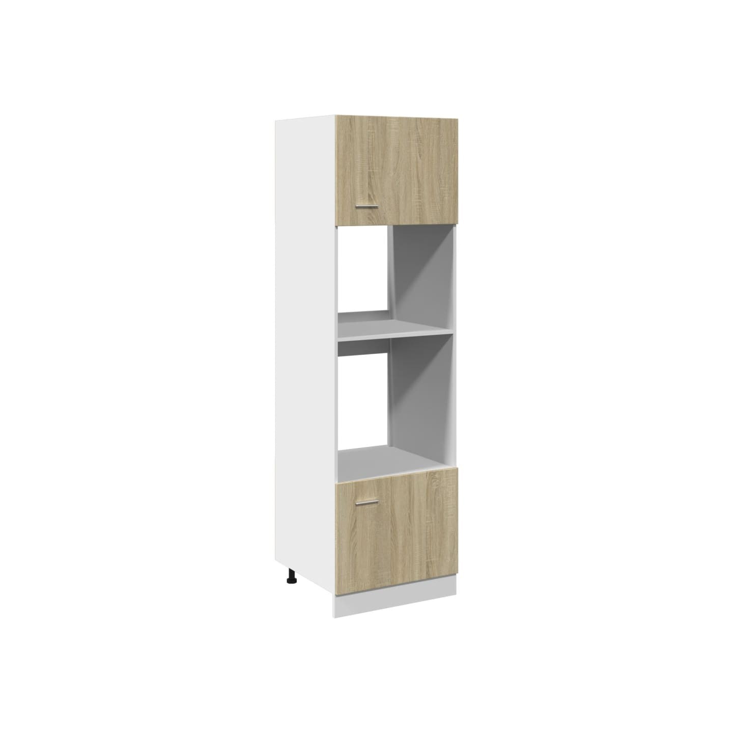 Meuble micro-ondes Lyon Chêne Sonoma 60x57x207 cm