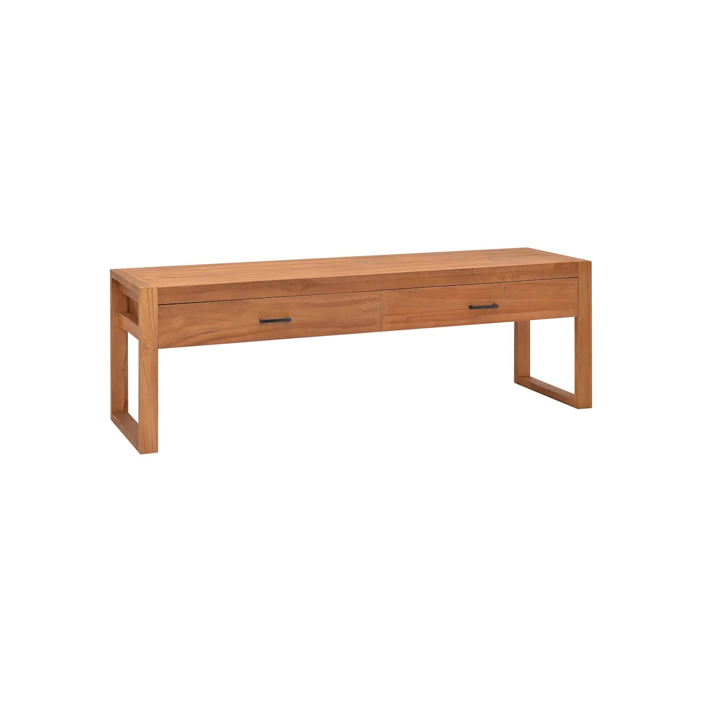 Meuble TV 140x40x45 cm Bois de teck