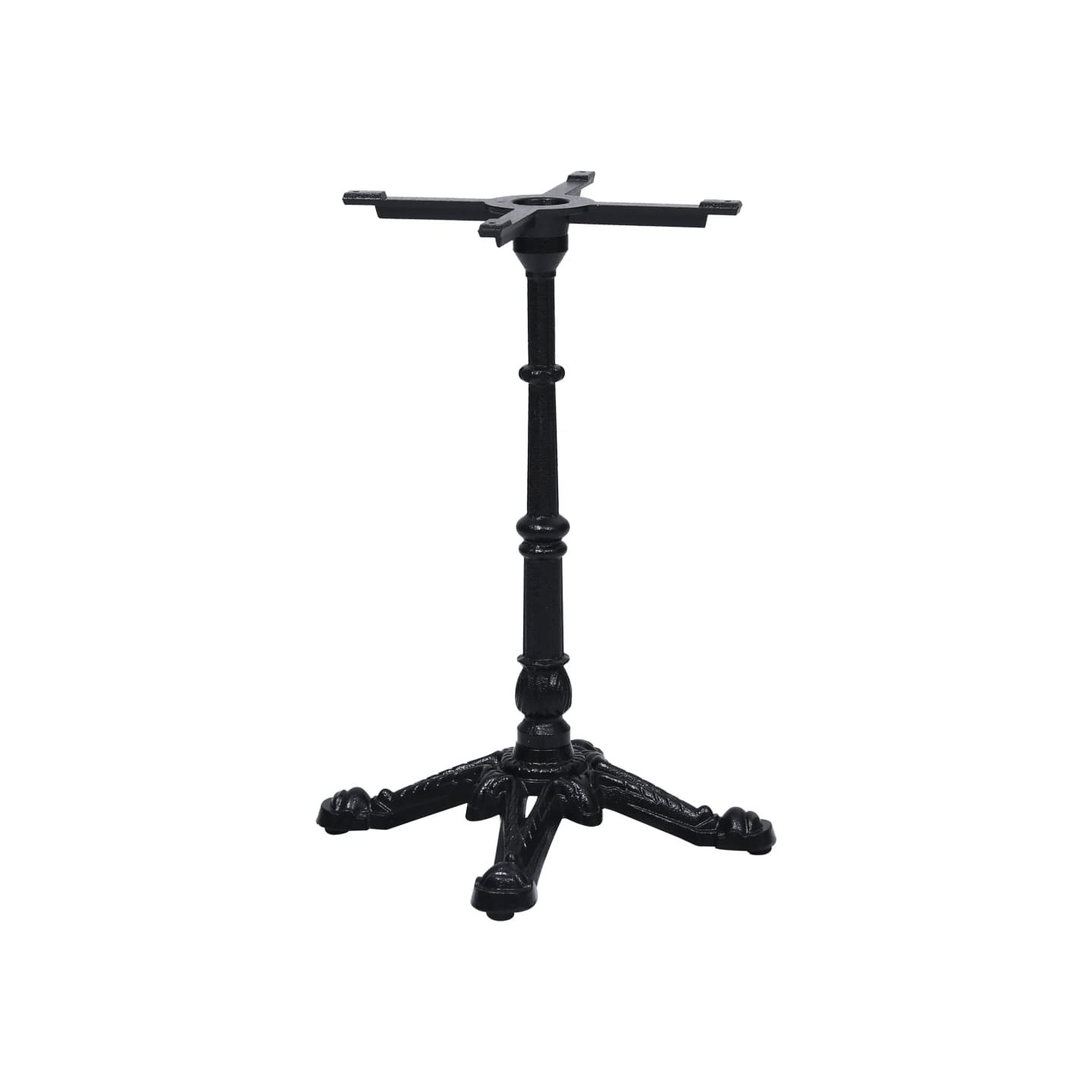 Pied de table de bistro noir 52x52x72 cm fonte