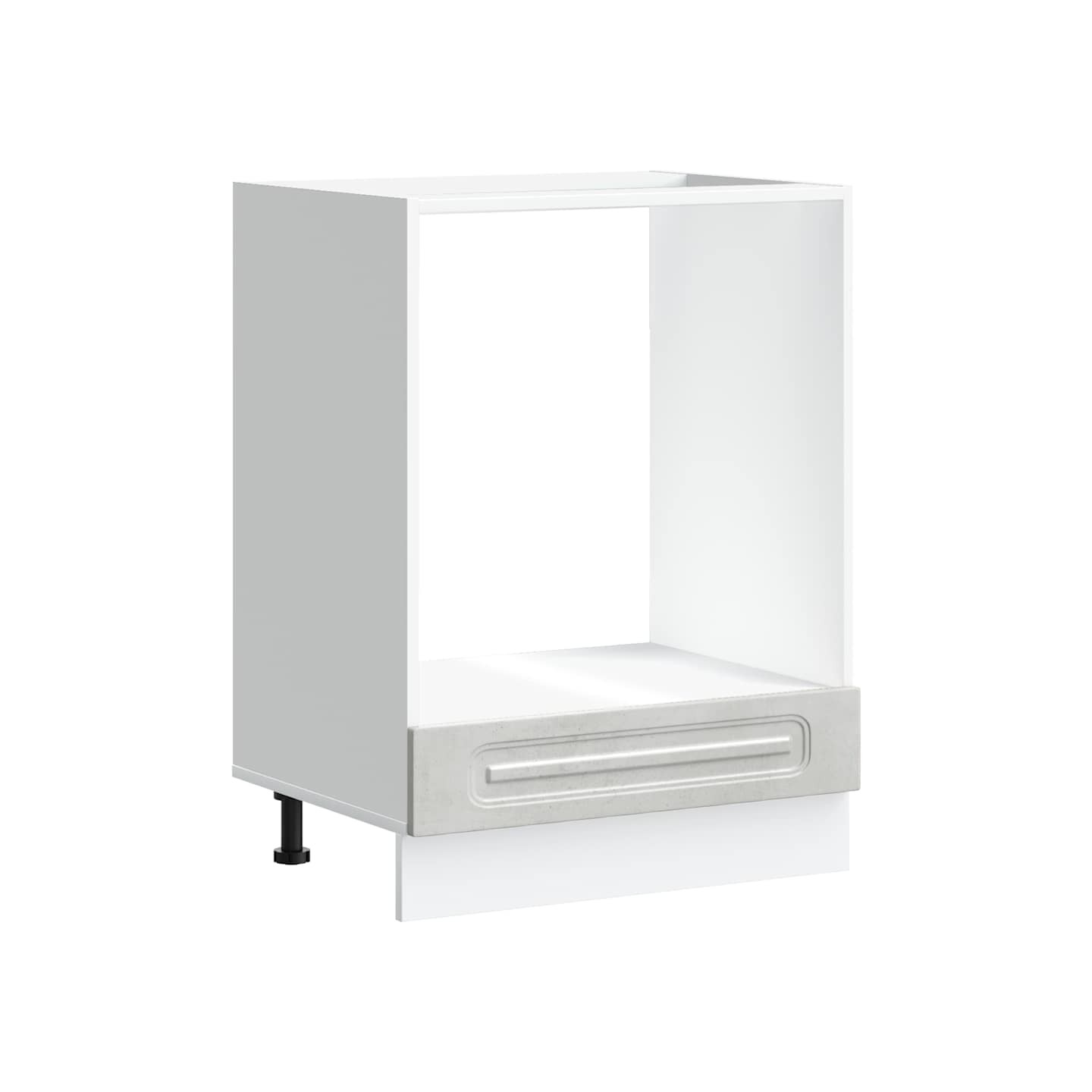 Armoire à four Kalmar gris béton bois d'ingénierie