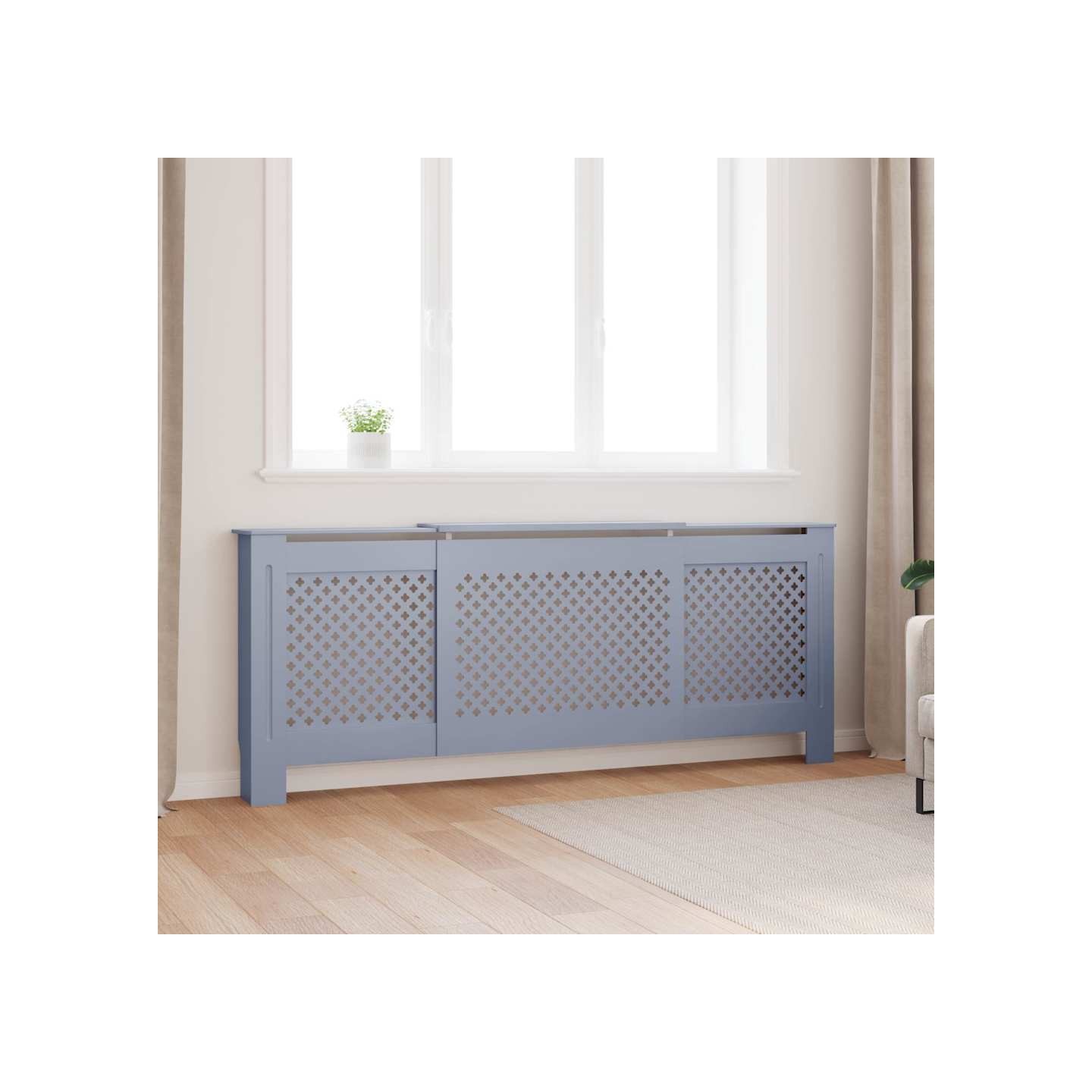 Cache-radiateur MDF Gris 205 cm
