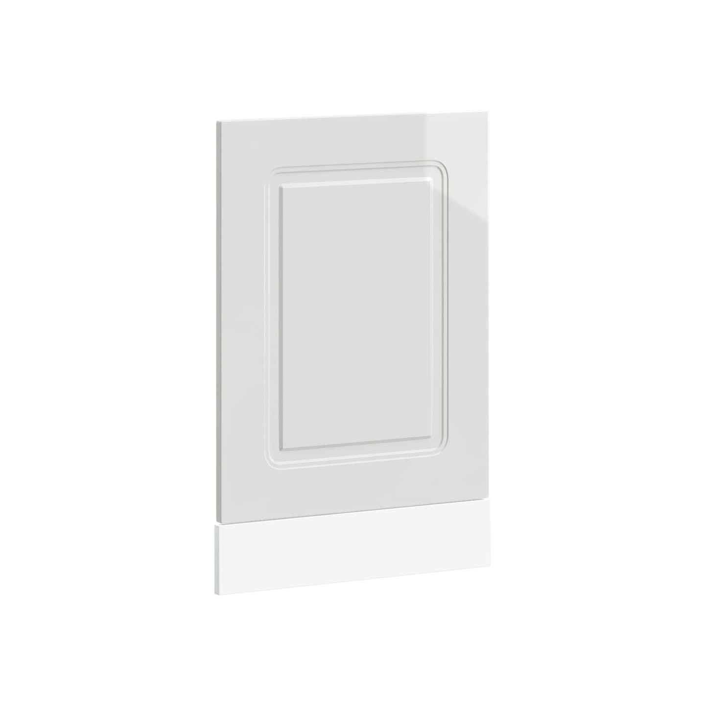 Panneau de lave-vaisselle Kalmar blanc brillant 45x1,5x57 cm