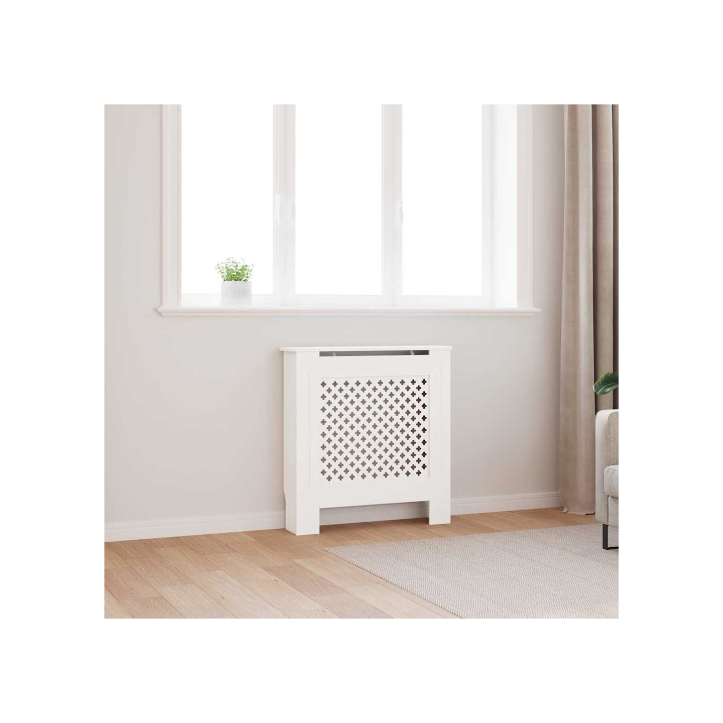 Cache-radiateur MDF Blanc 78 cm