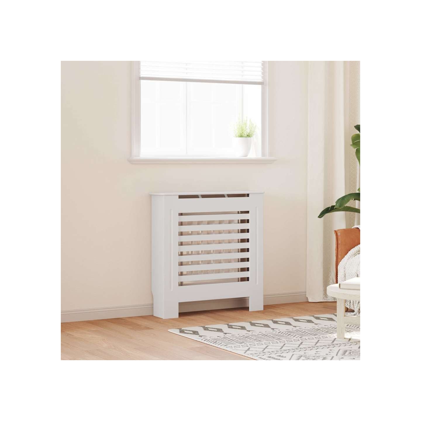 Cache-radiateur MDF Blanc 78 cm