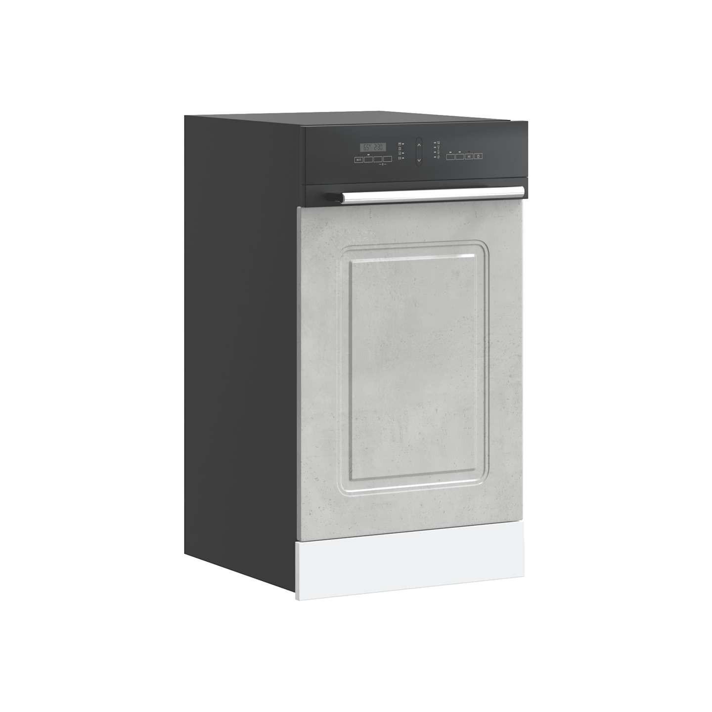 Panneau de lave-vaisselle Kalmar gris béton 45x1,5x57 cm