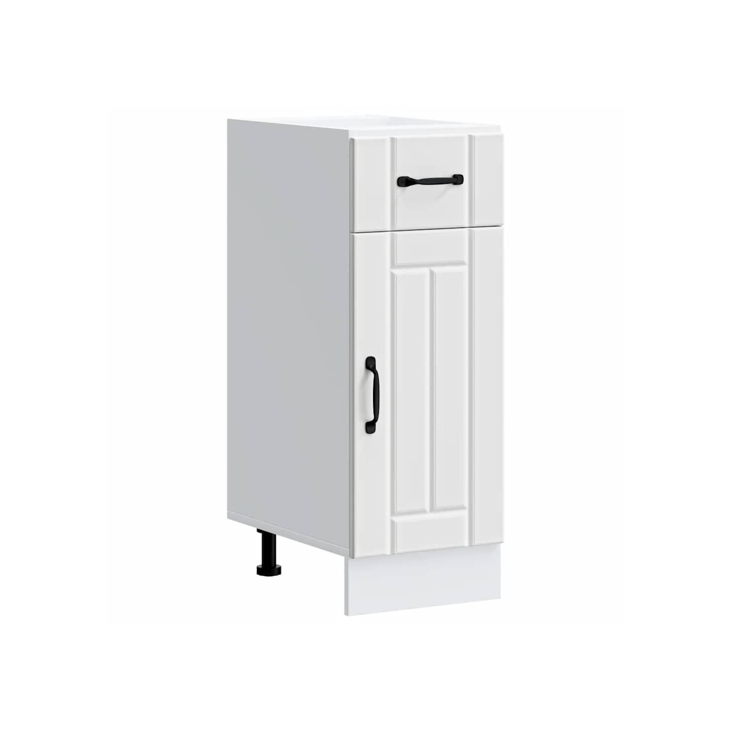Armoire de cuisine Lucca blanc bois d'ingénierie
