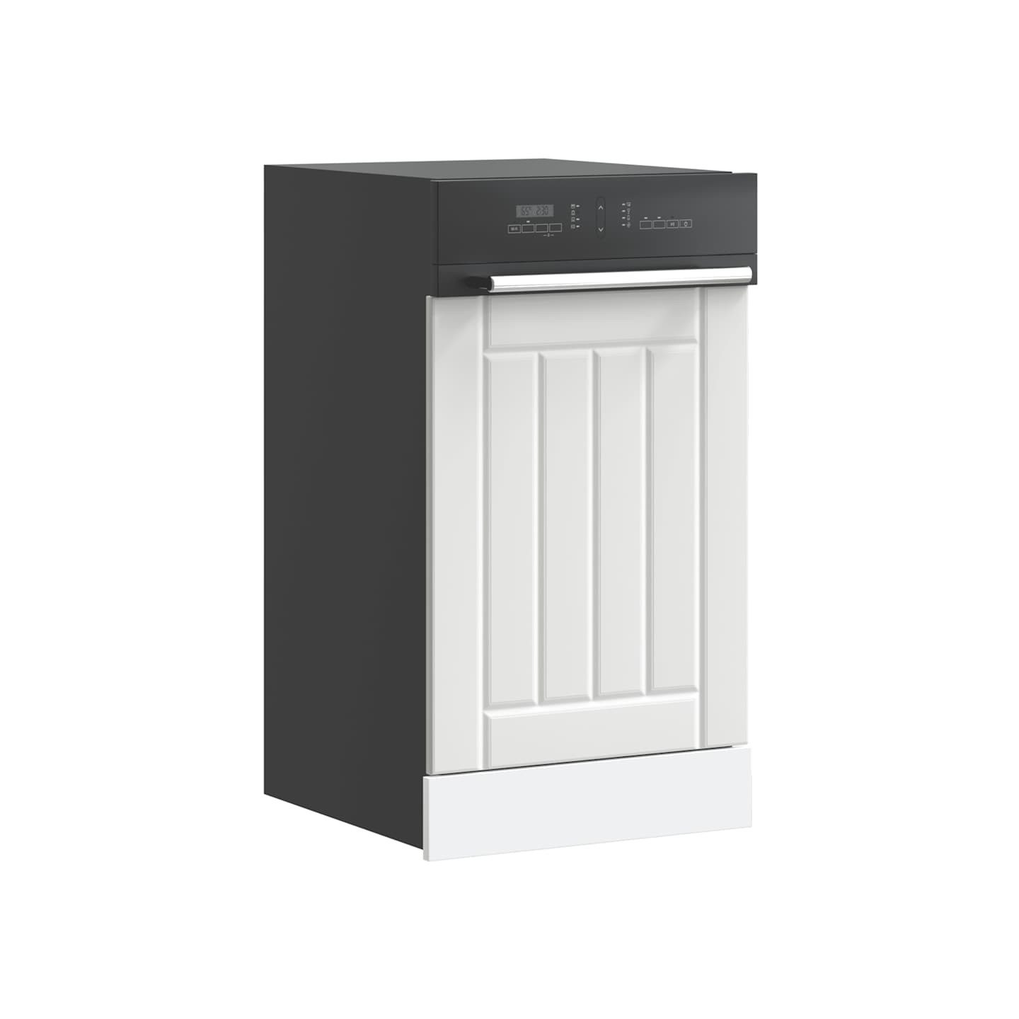 Panneau de lave-vaisselle Lucca blanc bois d'ingénierie