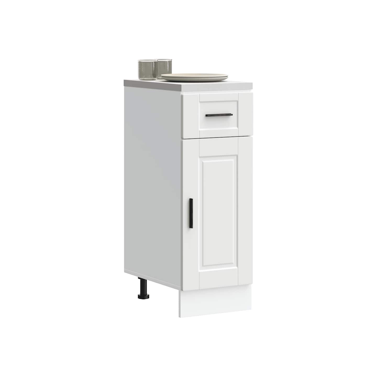Armoire de cuisine Porto blanc bois d'ingénierie