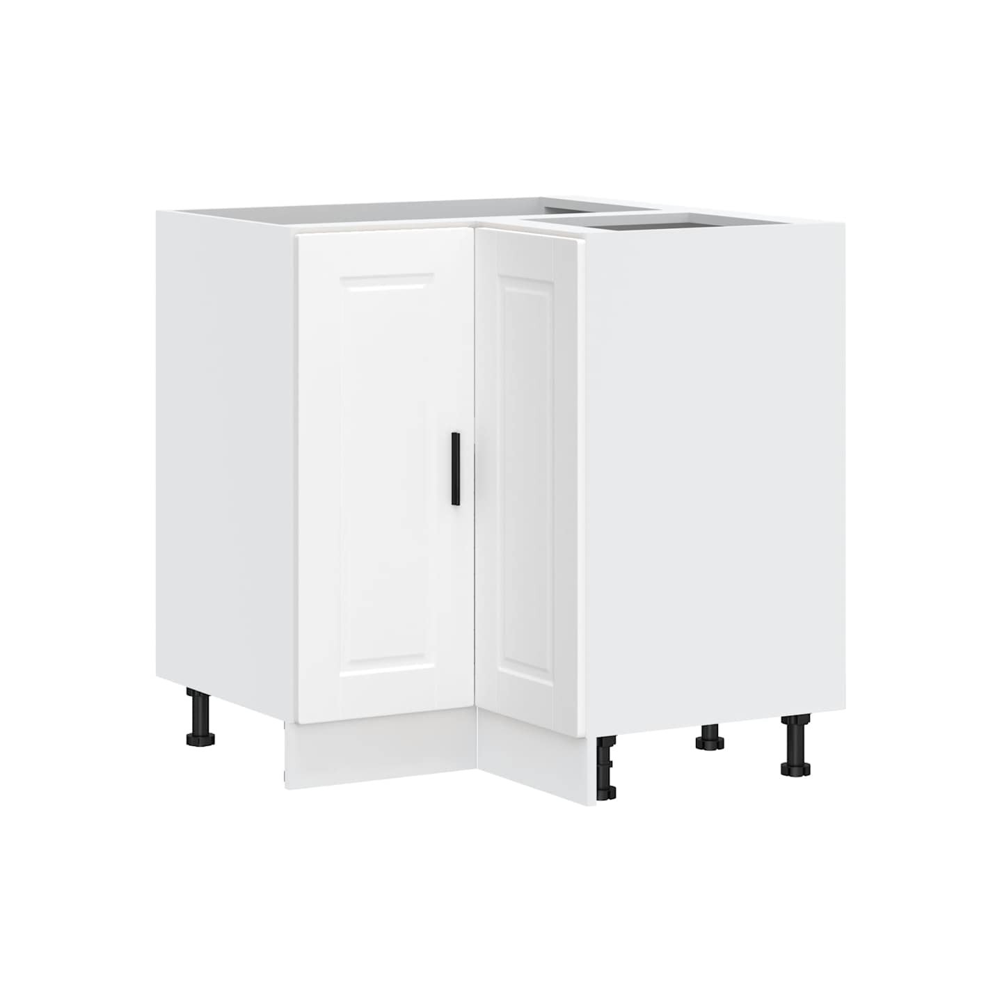 Armoire d'angle de cuisine Porto blanc bois d'ingénierie
