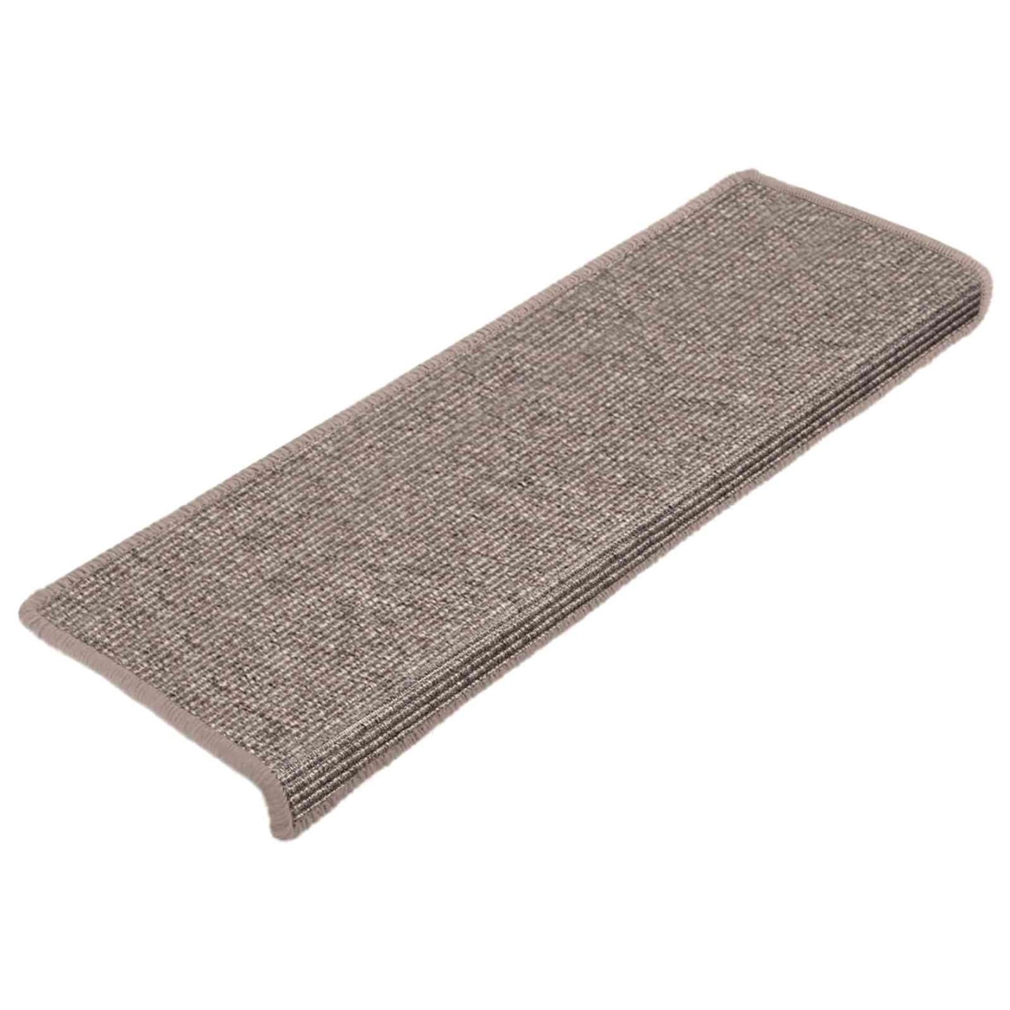 Tapis d'escalier 15 pièces 65x21x4 cm Beige foncé