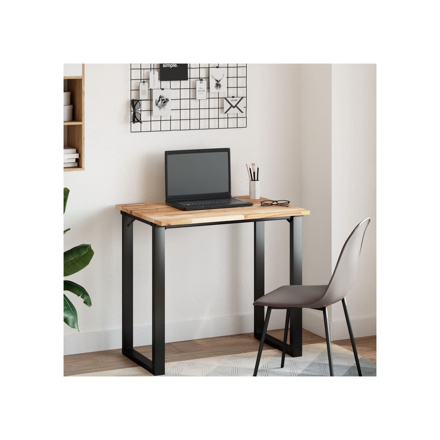 Dessus de meuble de salle de bain non traité bois d'acacia