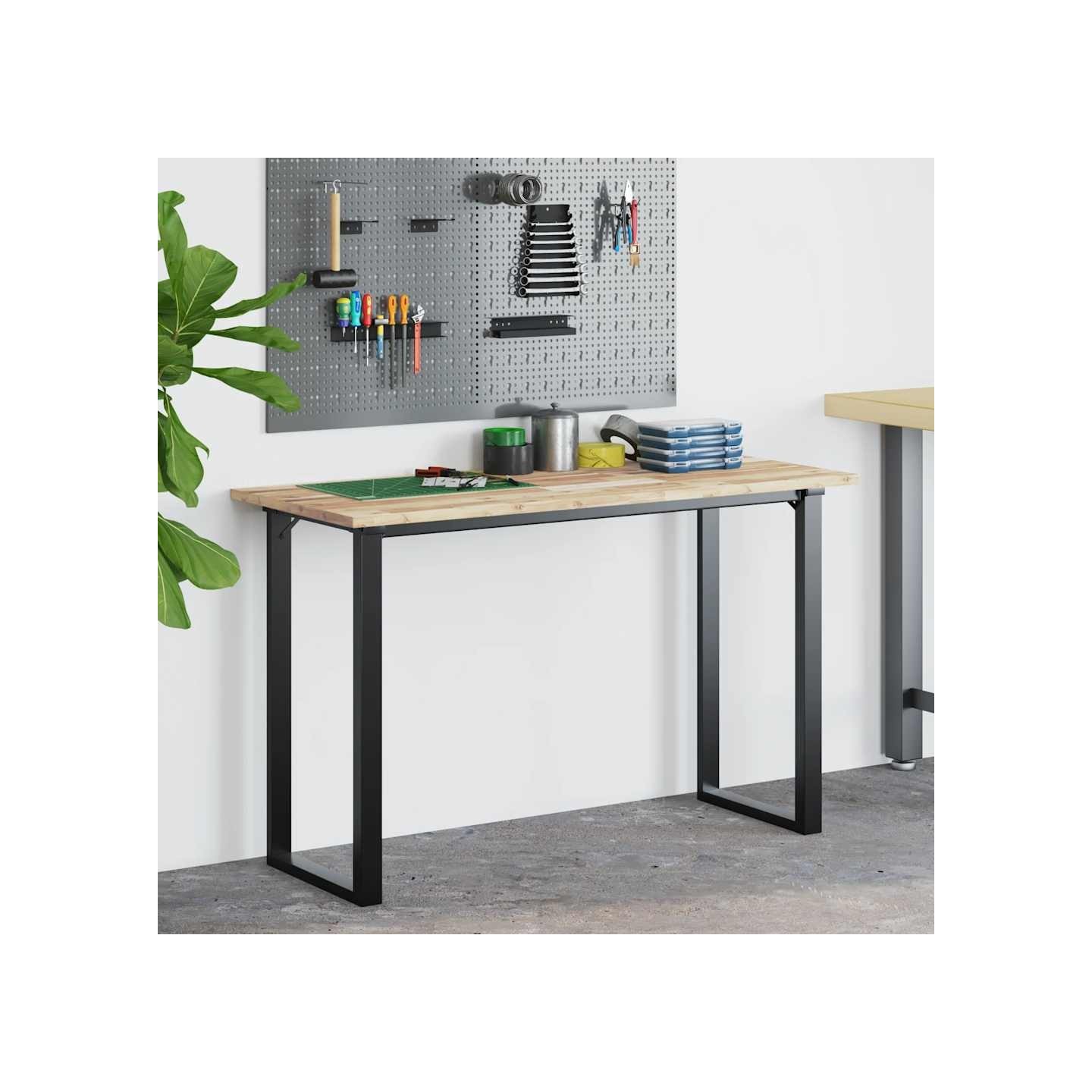 Dessus de bureau non traité 120x60x2 cm bois d'acacia massif