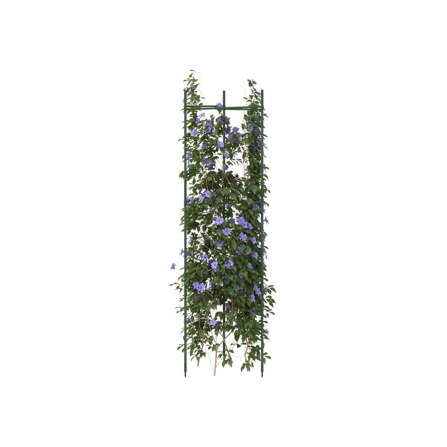 Cages à tomates 4 pcs 116 cm acier et PP