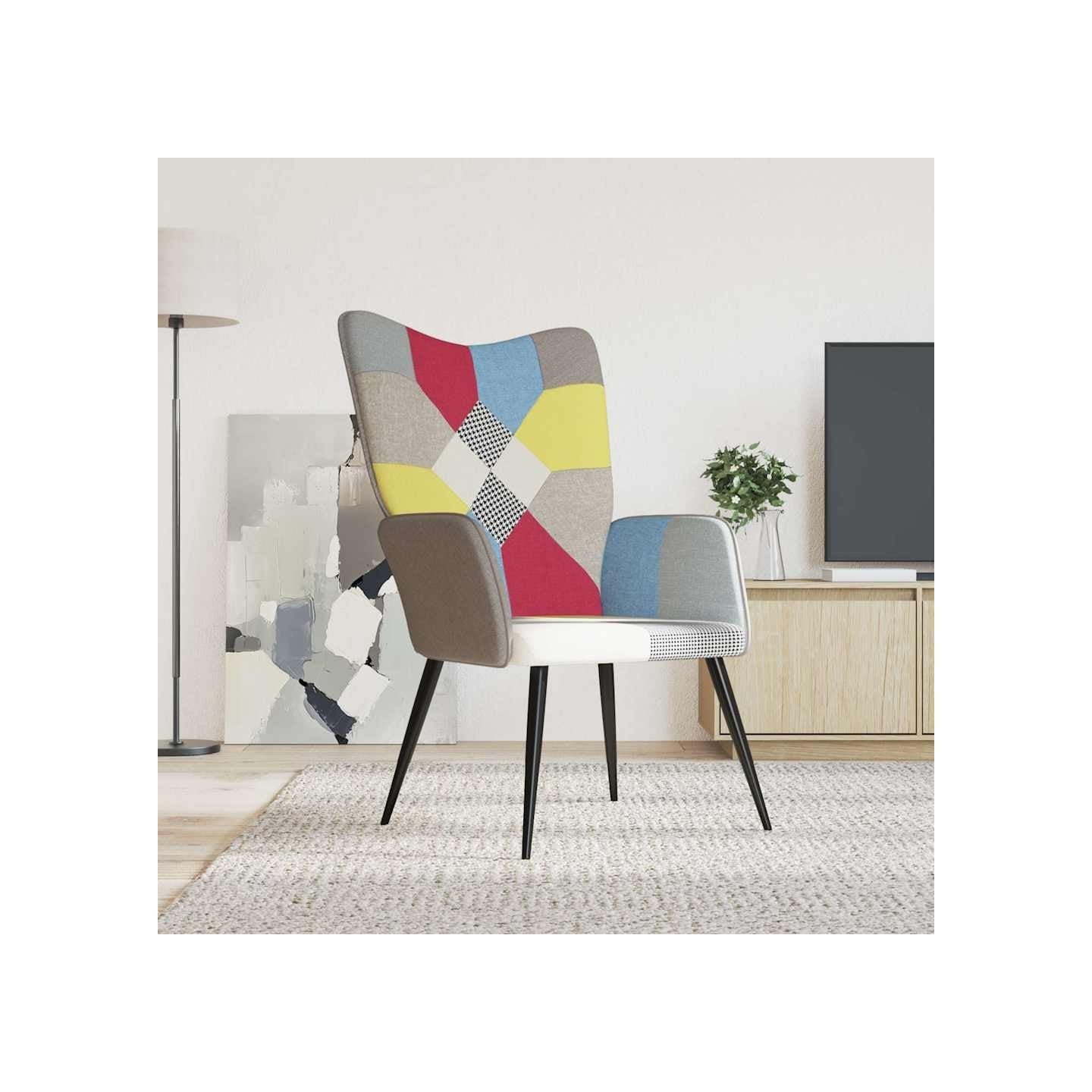 Chaise de relaxation Patchwork Tissu
