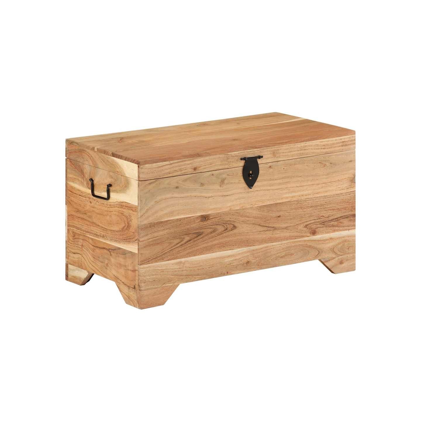 Coffre de rangement Bois d'acacia solide