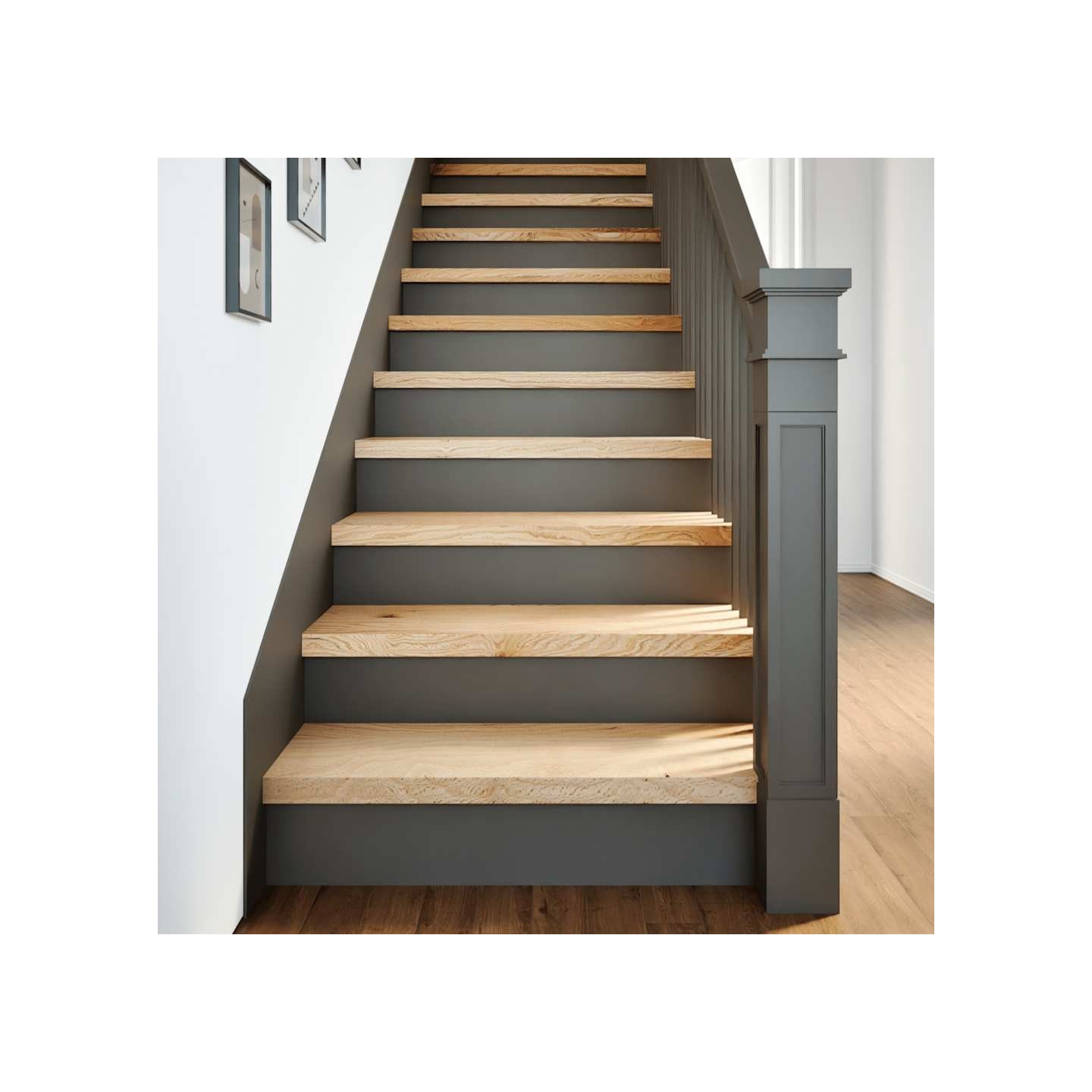 Marches d'escalier 16pcs non traité 70x30x2cm bois chêne massif