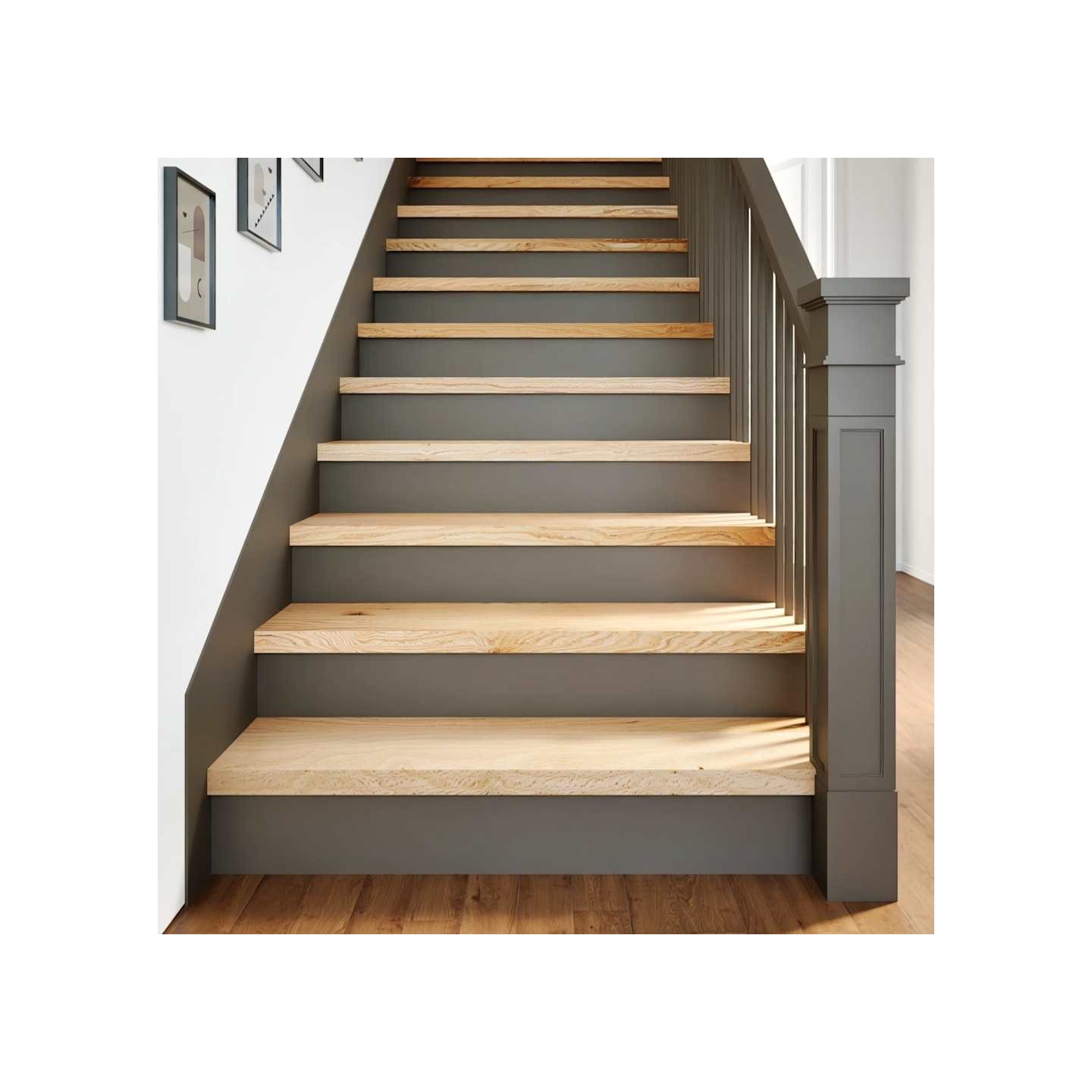 Marches d'escalier 16pcs non traité 90x30x2cm bois chêne massif