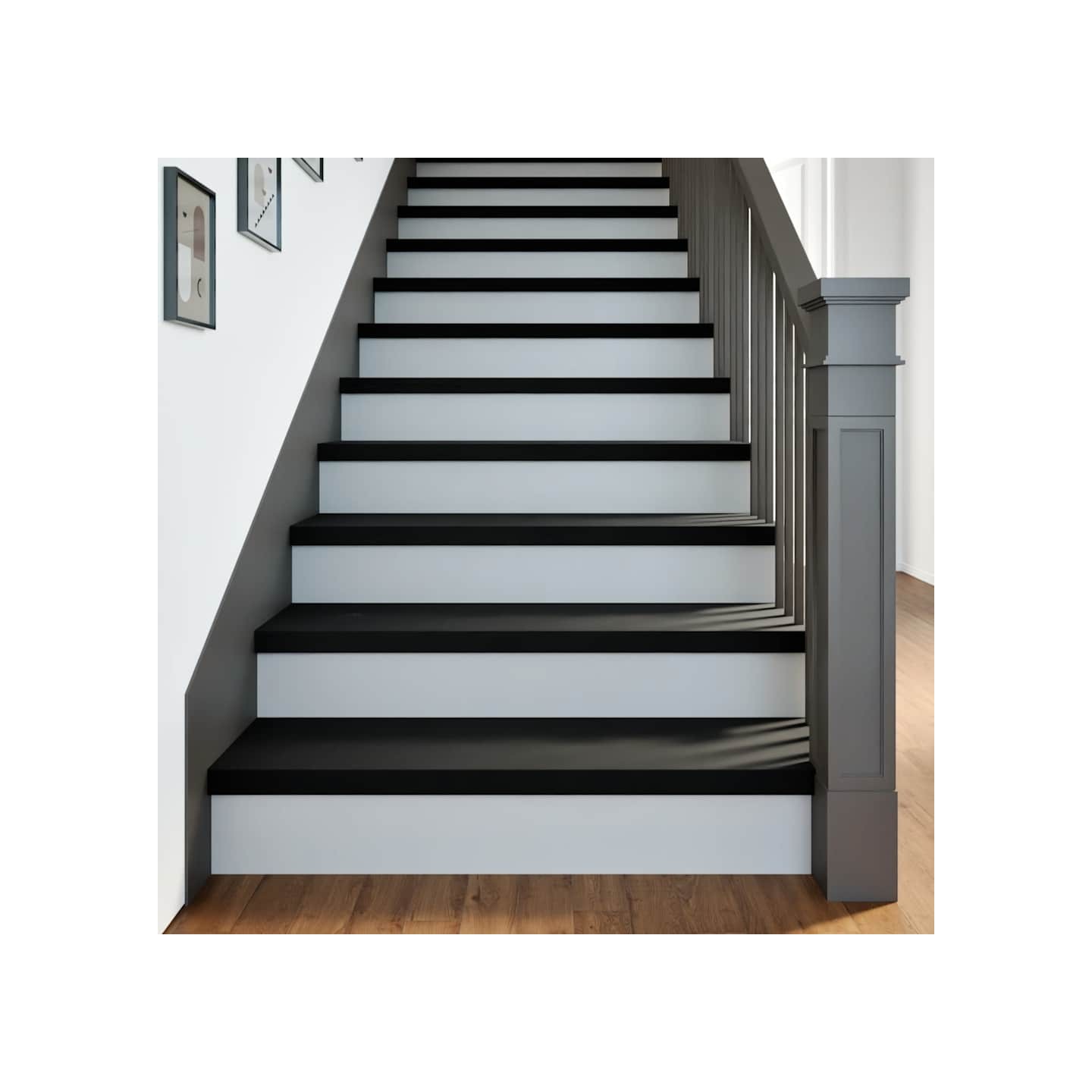 Marches d'escalier 20 pcs brun-noir 100x30x2 cm chêne massif