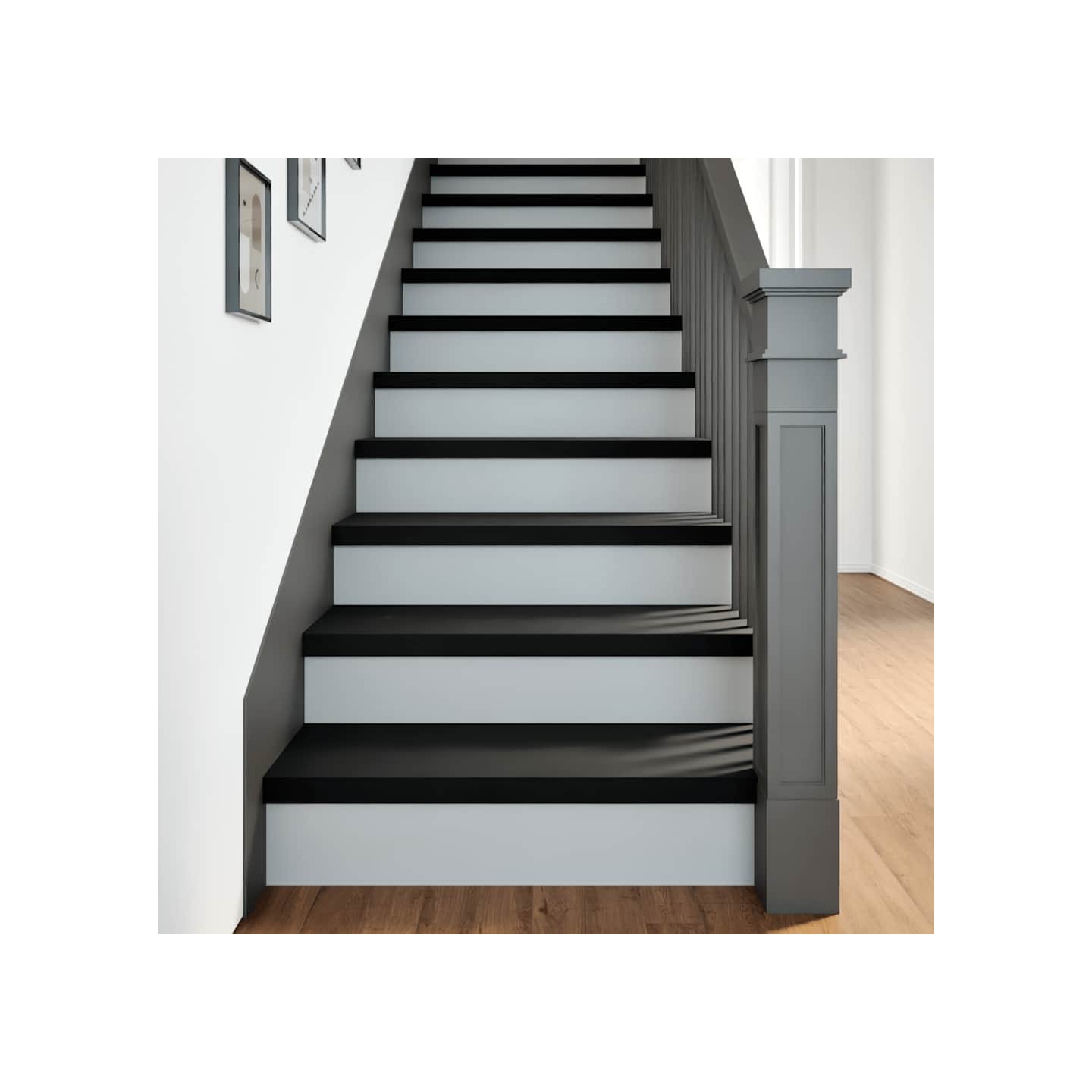 Marches d'escalier 20 pcs brun-noir 80x30x2 cm chêne massif