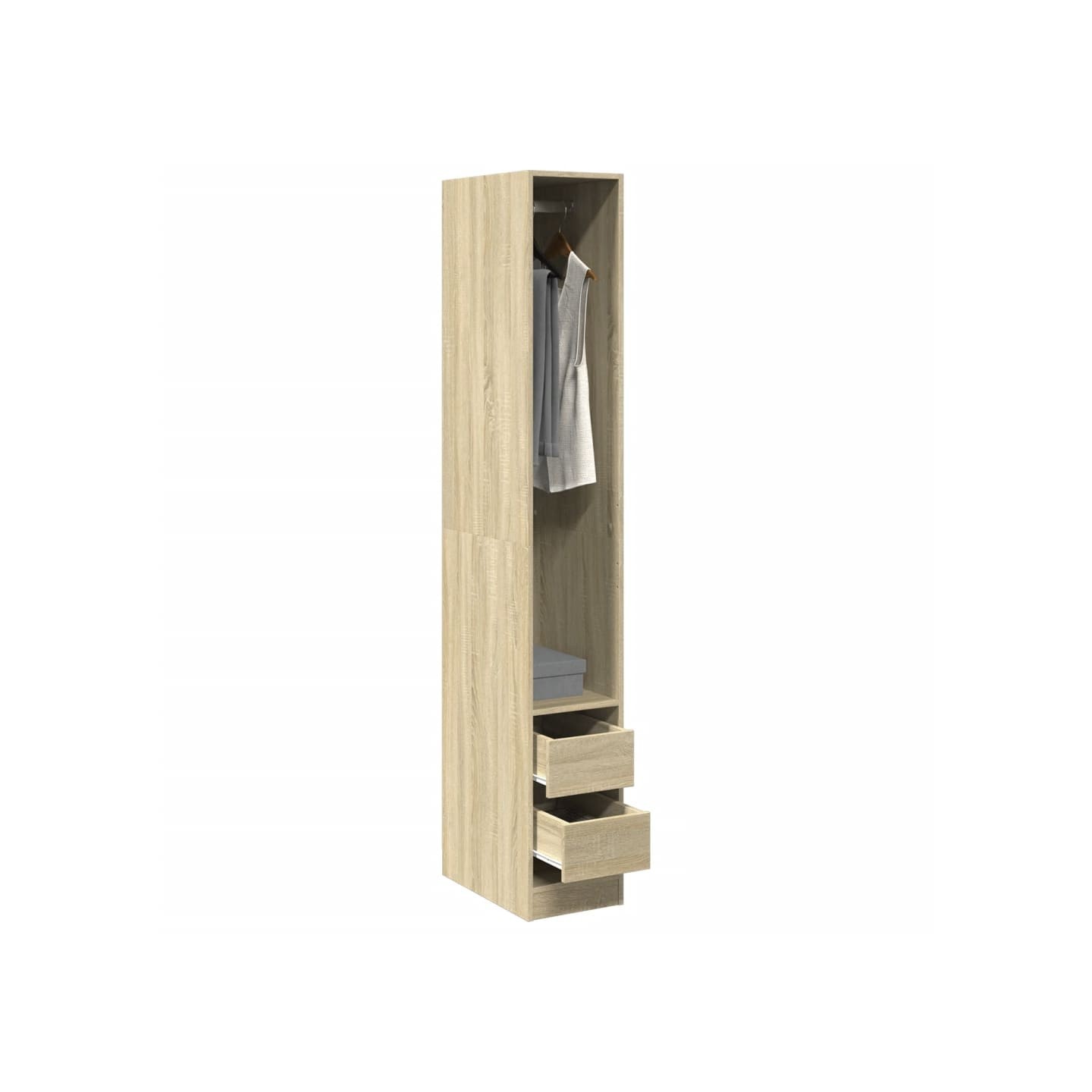 Garde-robe chêne sonoma 30x50x200 cm bois d'ingénierie