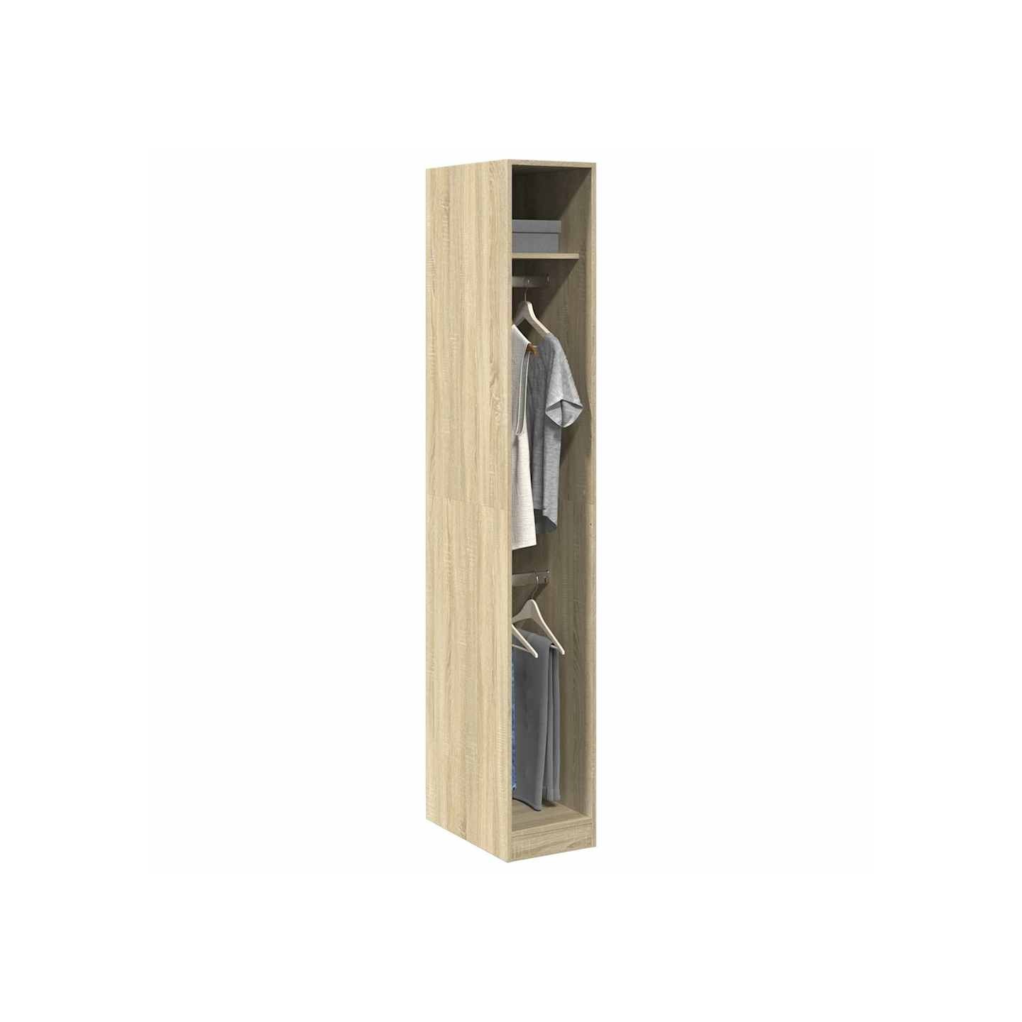 Garde-robe chêne sonoma 30x50x200 cm bois d'ingénierie