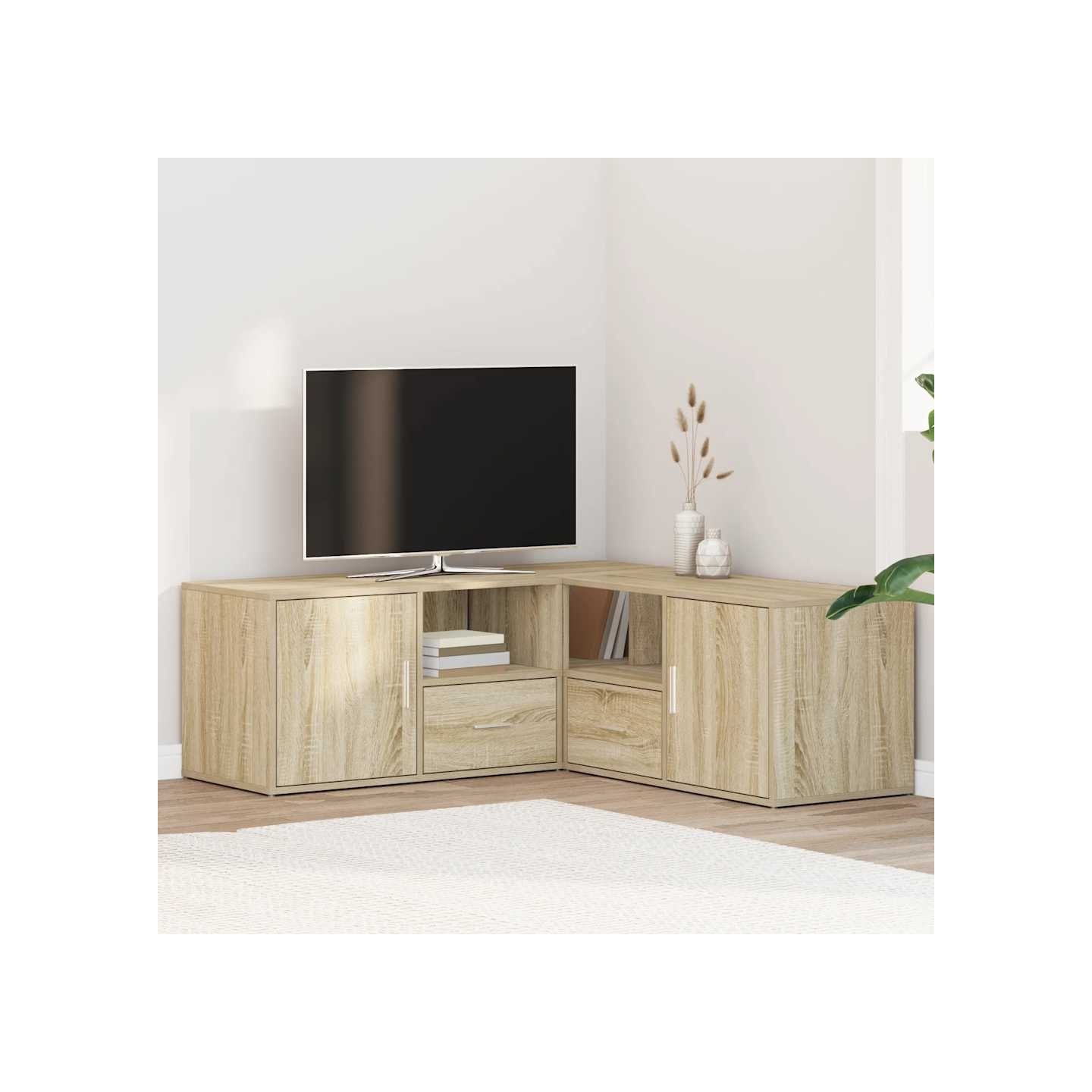 Armoire d'angle chêne sonoma 200x40x45 cm bois d’ingénierie