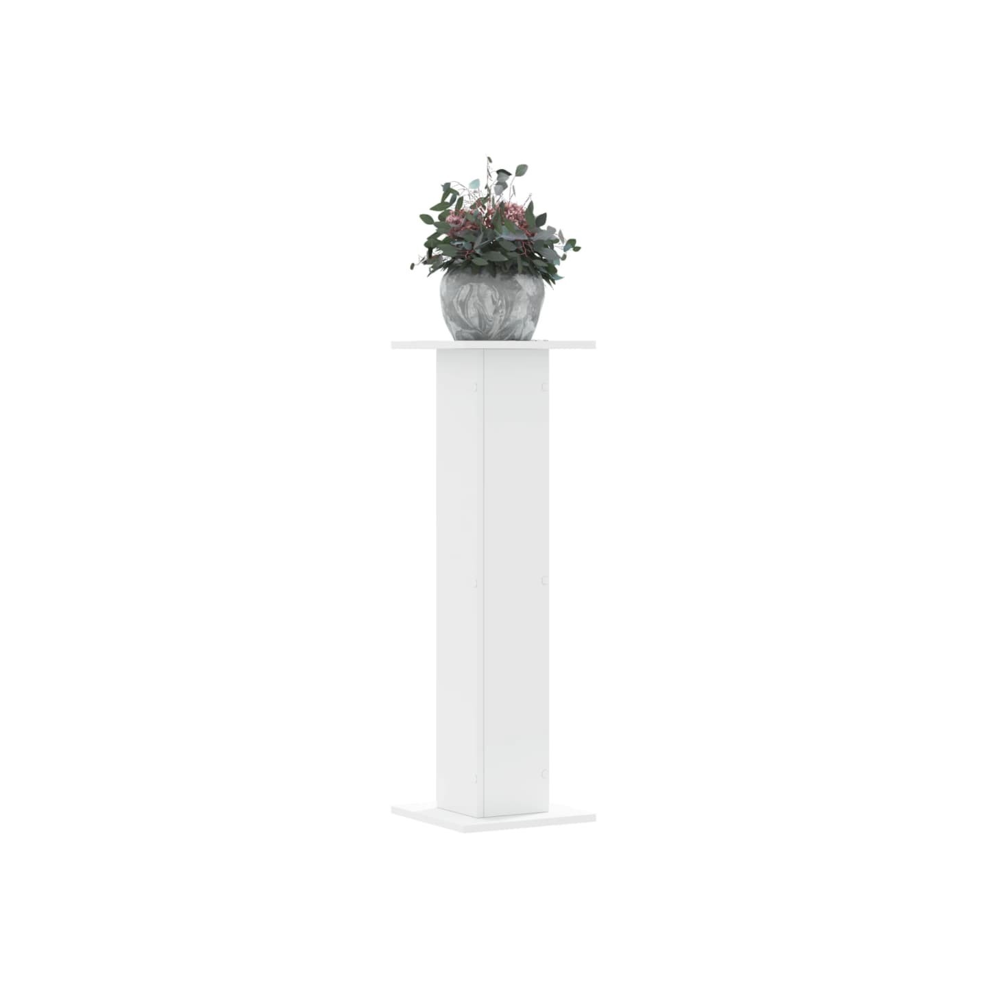 Supports pour plantes 2 pcs blanc 30x30x95 cm bois d'ingénierie