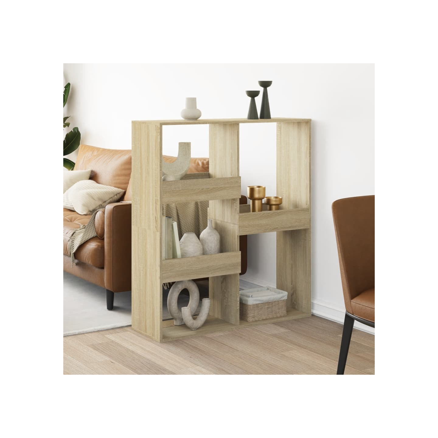 Cloison de séparation chêne sonoma 100x33x115cm bois ingénierie