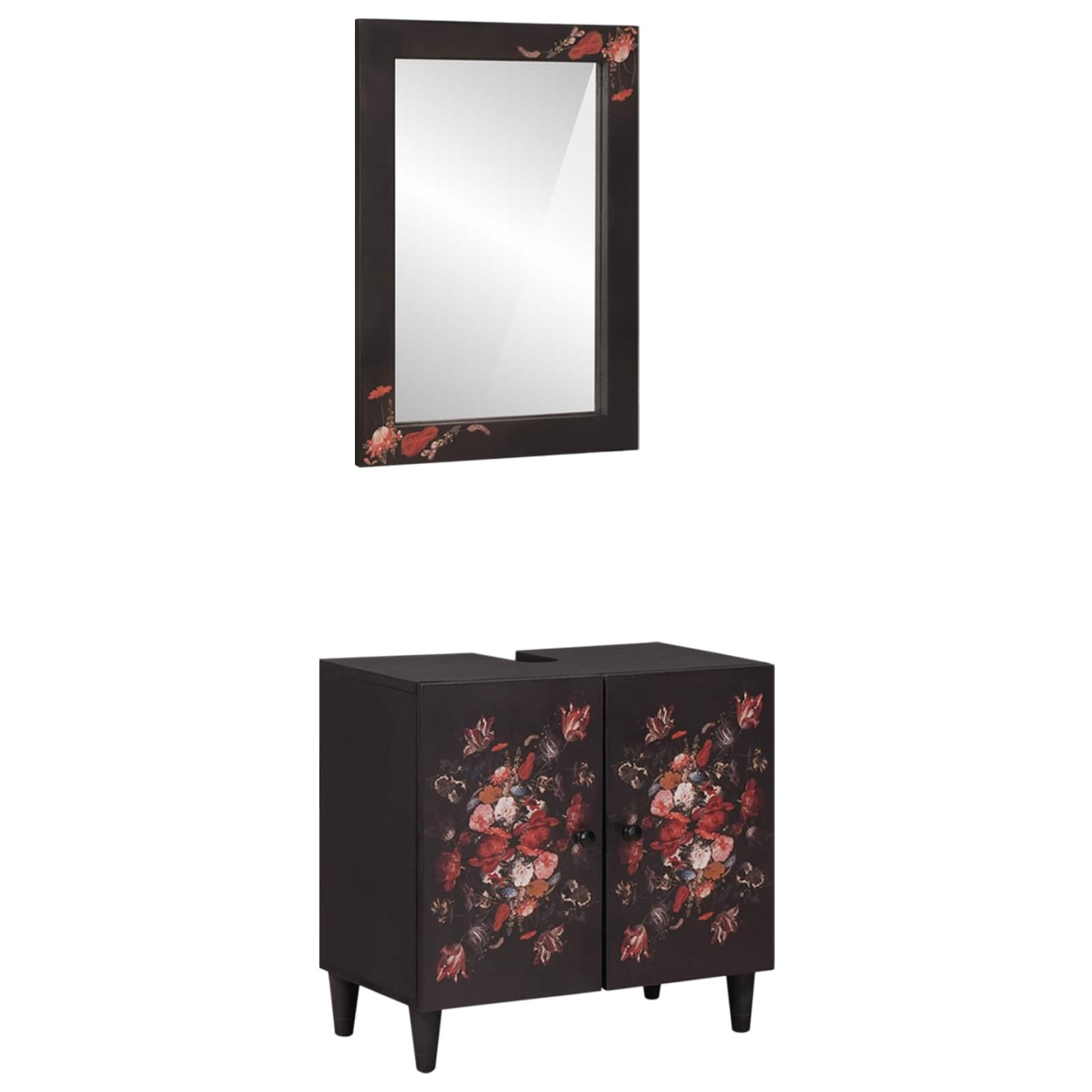 Ensemble de Meubles de Salle de Bain 2 pc 62 x 33 x 58 cm