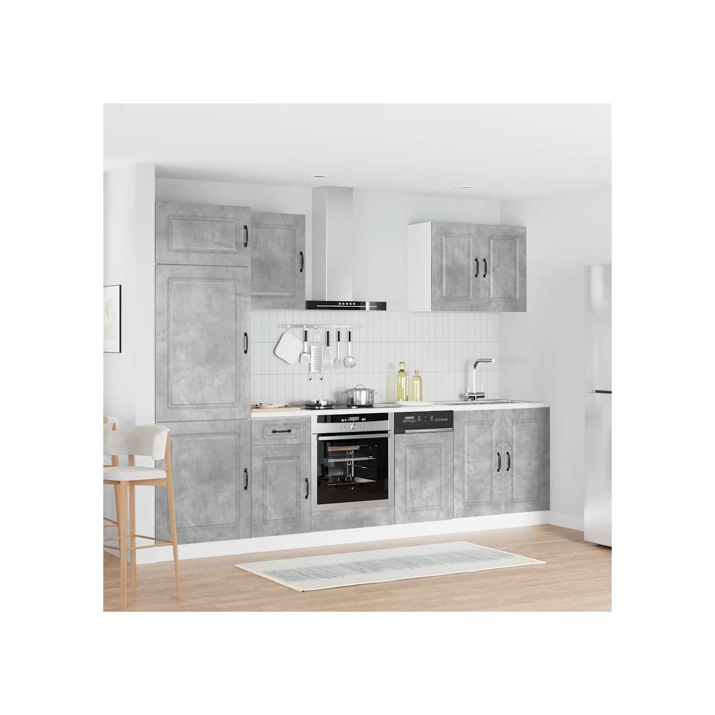 Ensemble d'armoires de cuisine 7 pcs Kalmar bois d'ingénierie