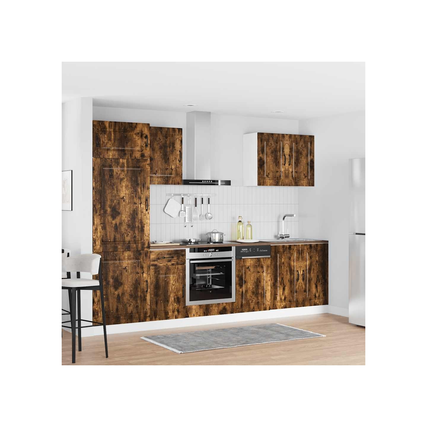 Ensemble d'armoires de cuisine 7 pcs Kalmar bois d'ingénierie