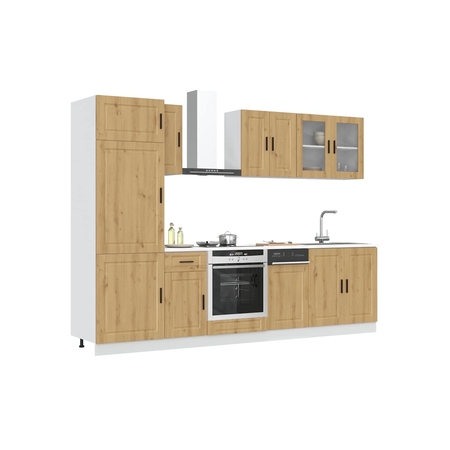 Ensemble d'armoires de cuisine 8 pcs Kalmar bois d'ingénierie