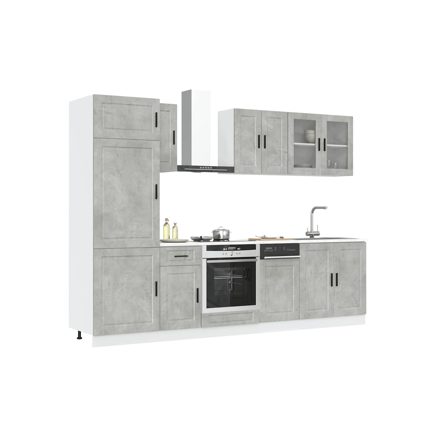 Ensemble d'armoires de cuisine 8 pcs Kalmar bois d'ingénierie