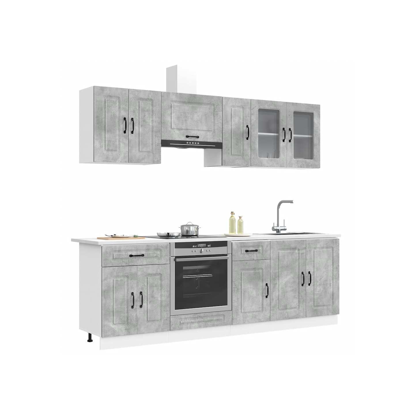 Ensemble d'armoires de cuisine 8 pcs Kalmar bois d'ingénierie