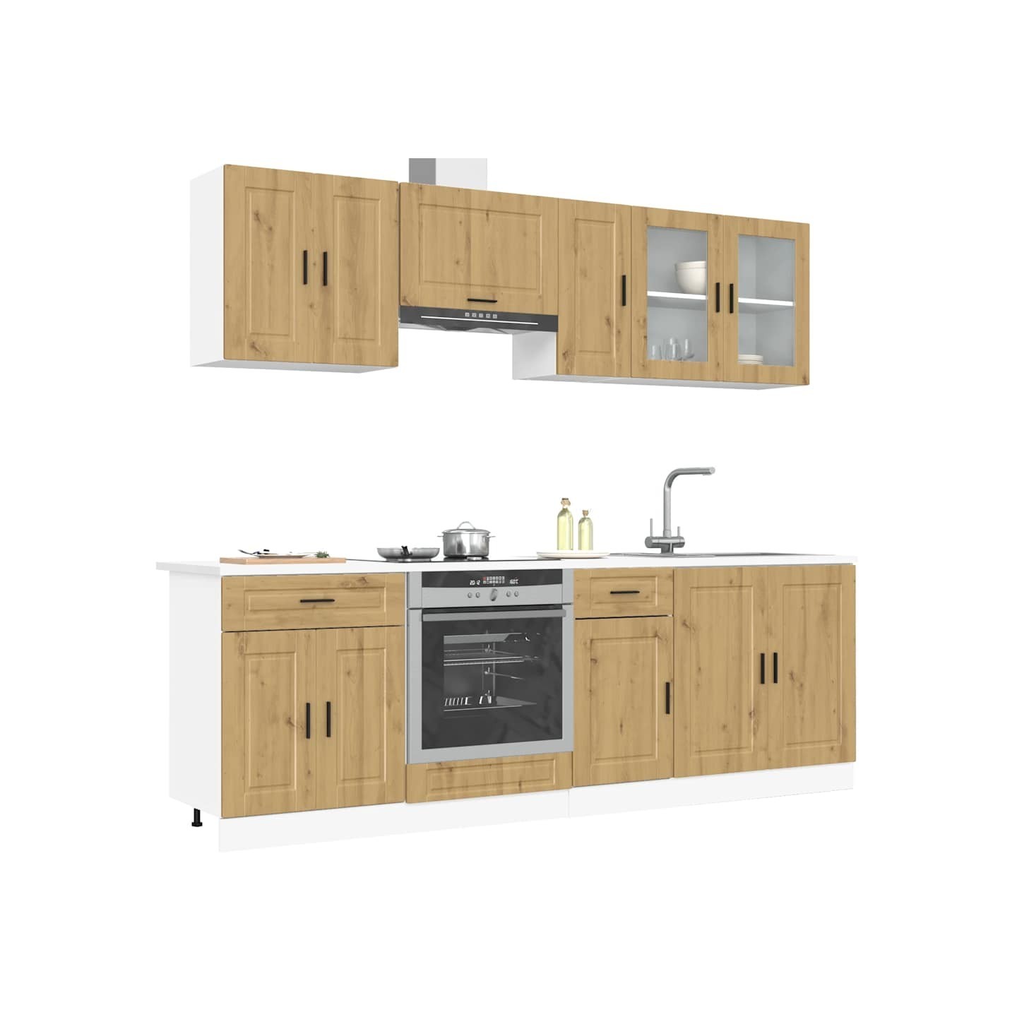 Ensemble d'armoires de cuisine 8 pcs Kalmar bois d'ingénierie