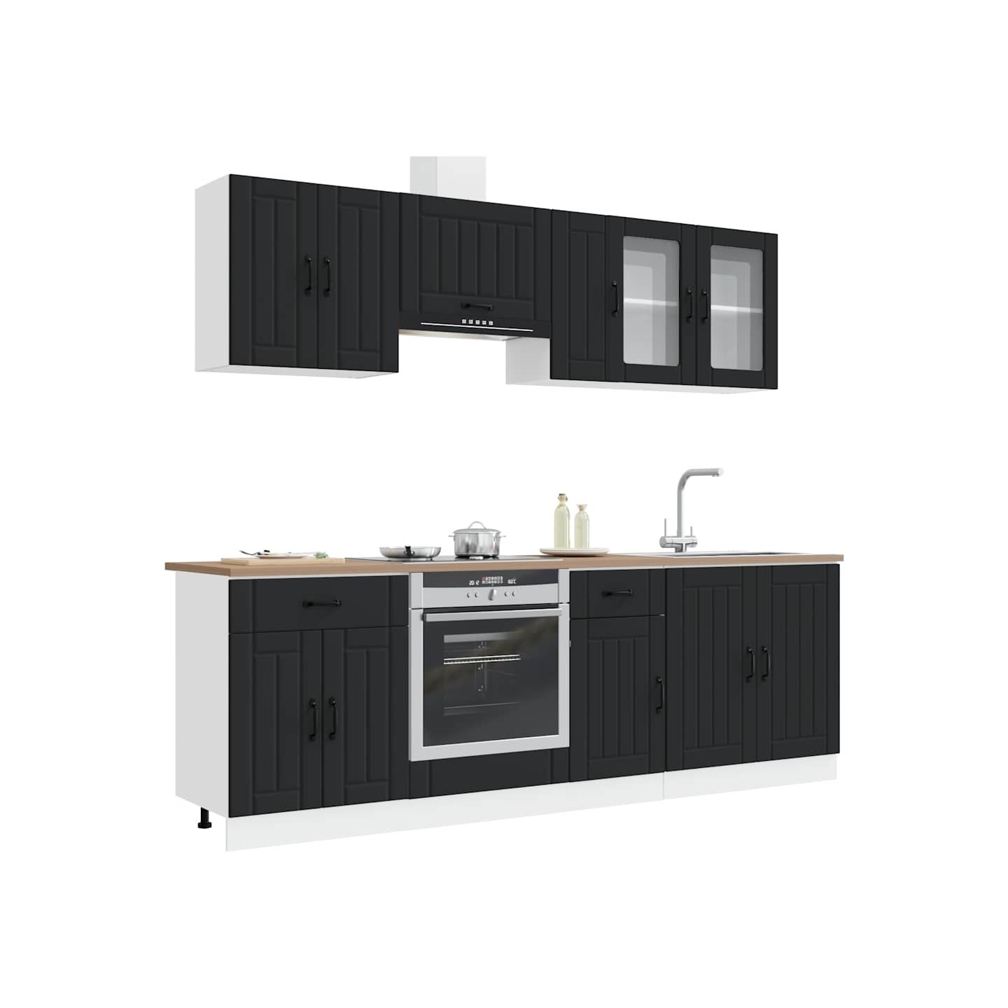 Ensemble d'armoires de cuisine 8 pcs Kalmar bois d'ingénierie