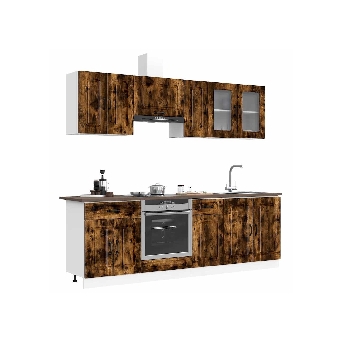 Ensemble d'armoires de cuisine 8 pcs Kalmar bois d'ingénierie