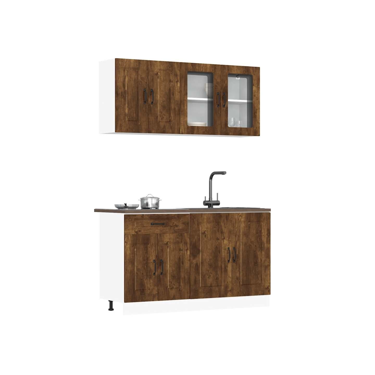Ensemble d'armoires de cuisine 4 pcs Kalmar bois d'ingénierie