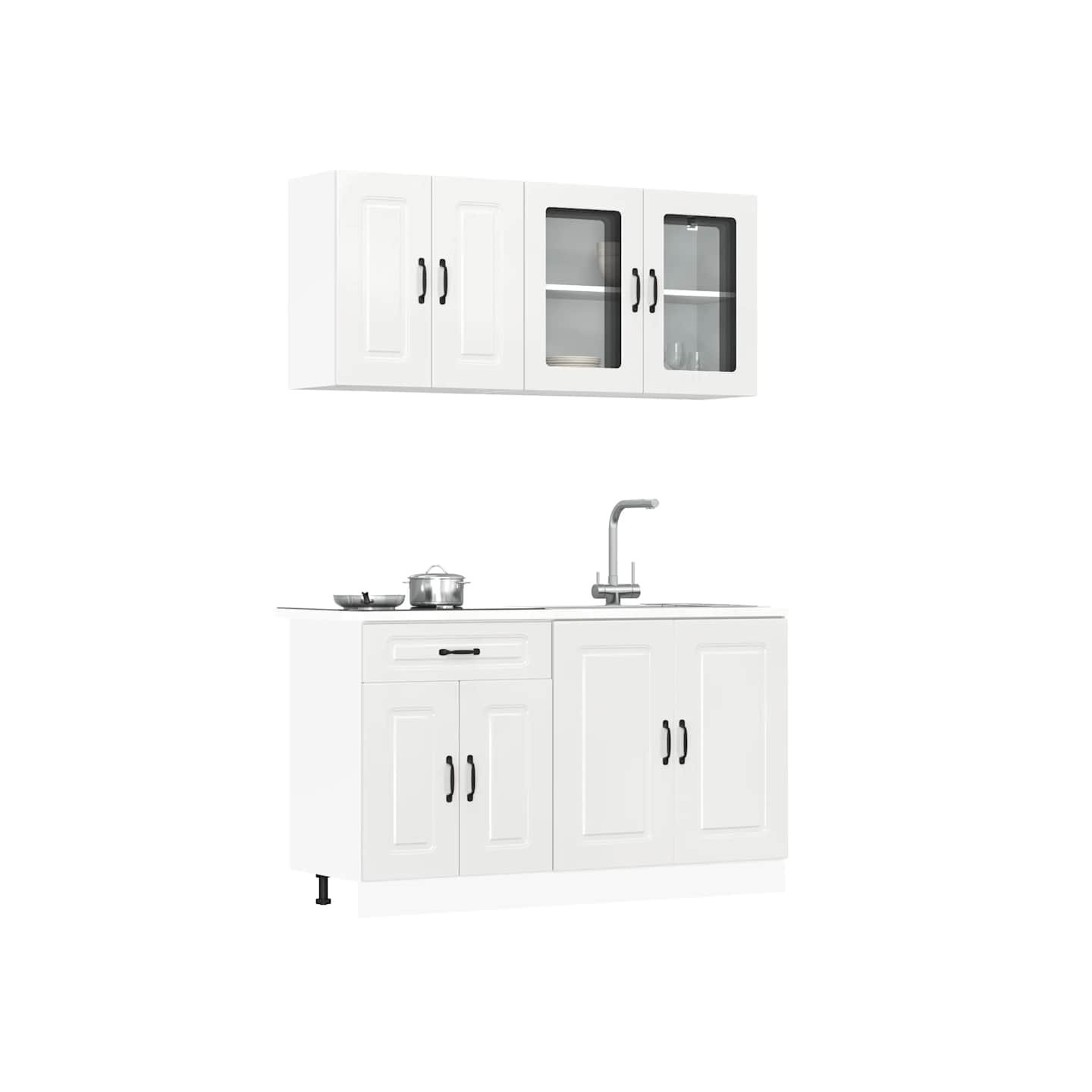 Ensemble d'armoires de cuisine 4 pcs Kalmar bois d'ingénierie