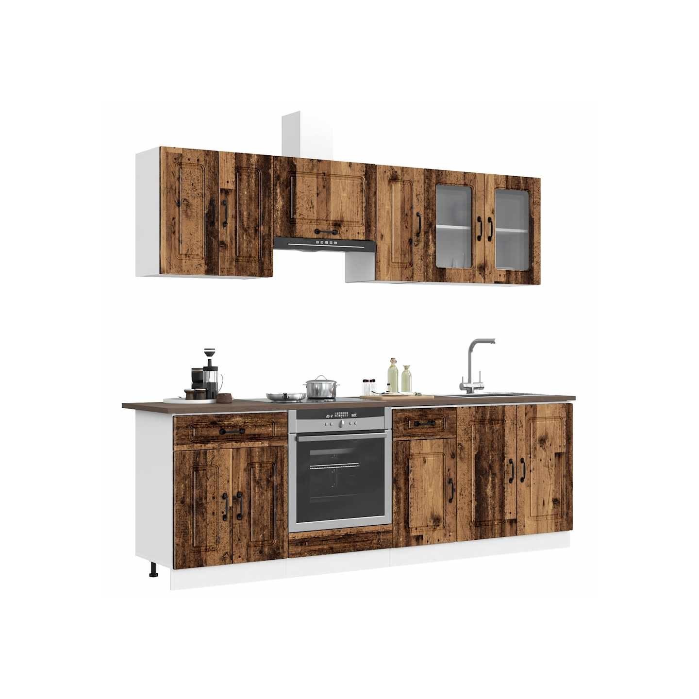 Ensemble d'armoires de cuisine 8 pcs Kalmar bois d'ingénierie