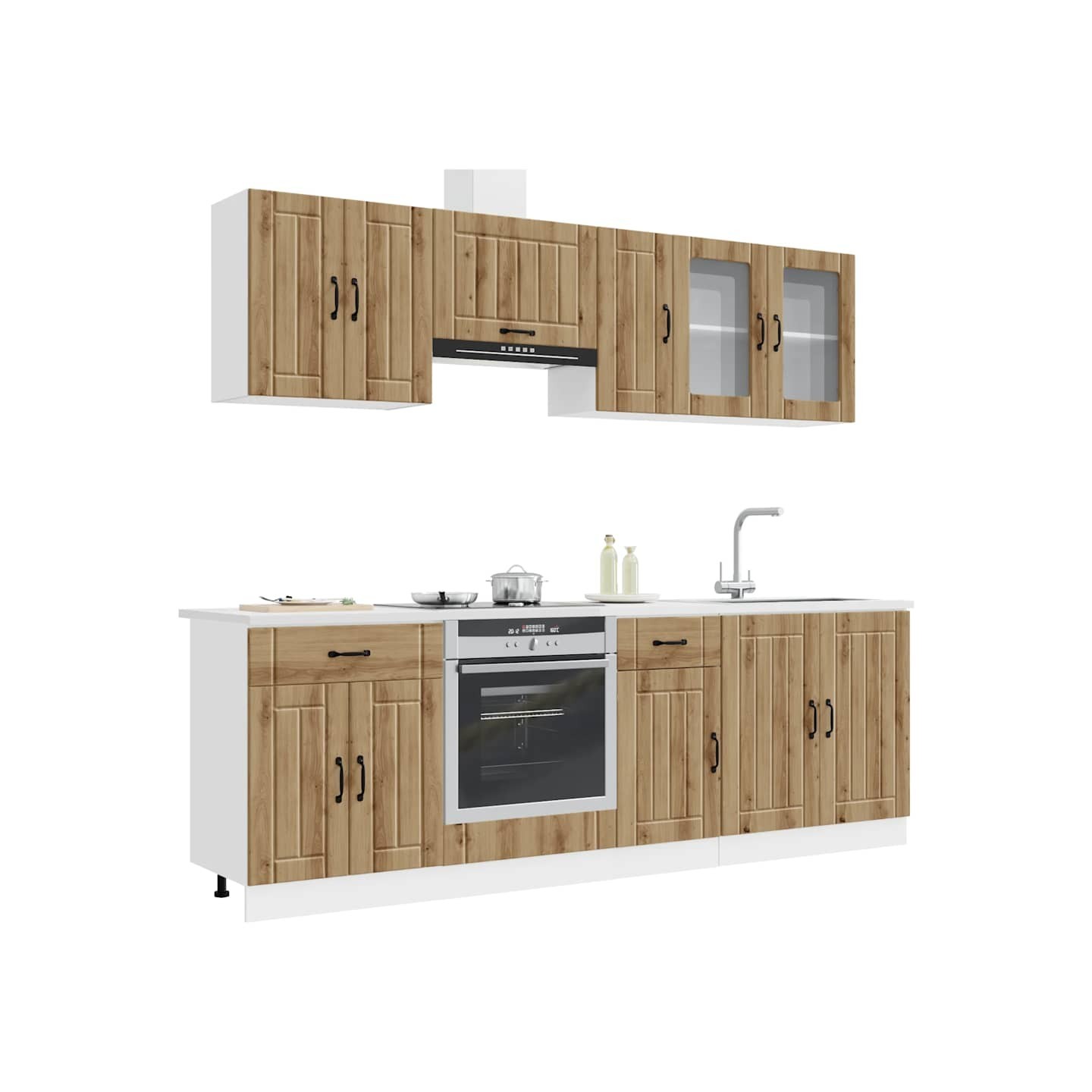 Ensemble d'armoires de cuisine 8 pcs Kalmar bois d'ingénierie