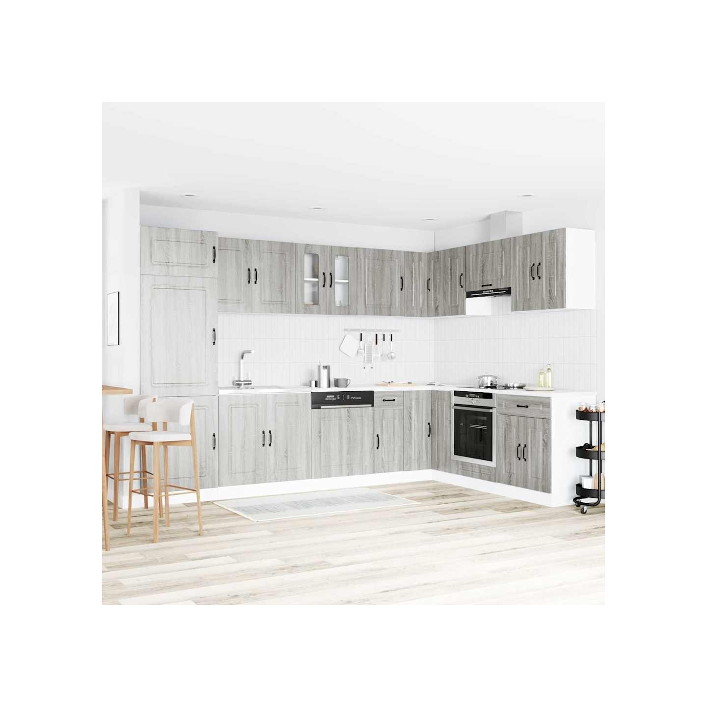 Armoire de cuisine Kalmar Gris Sonoma 80 x 46 x 81,5 cm
