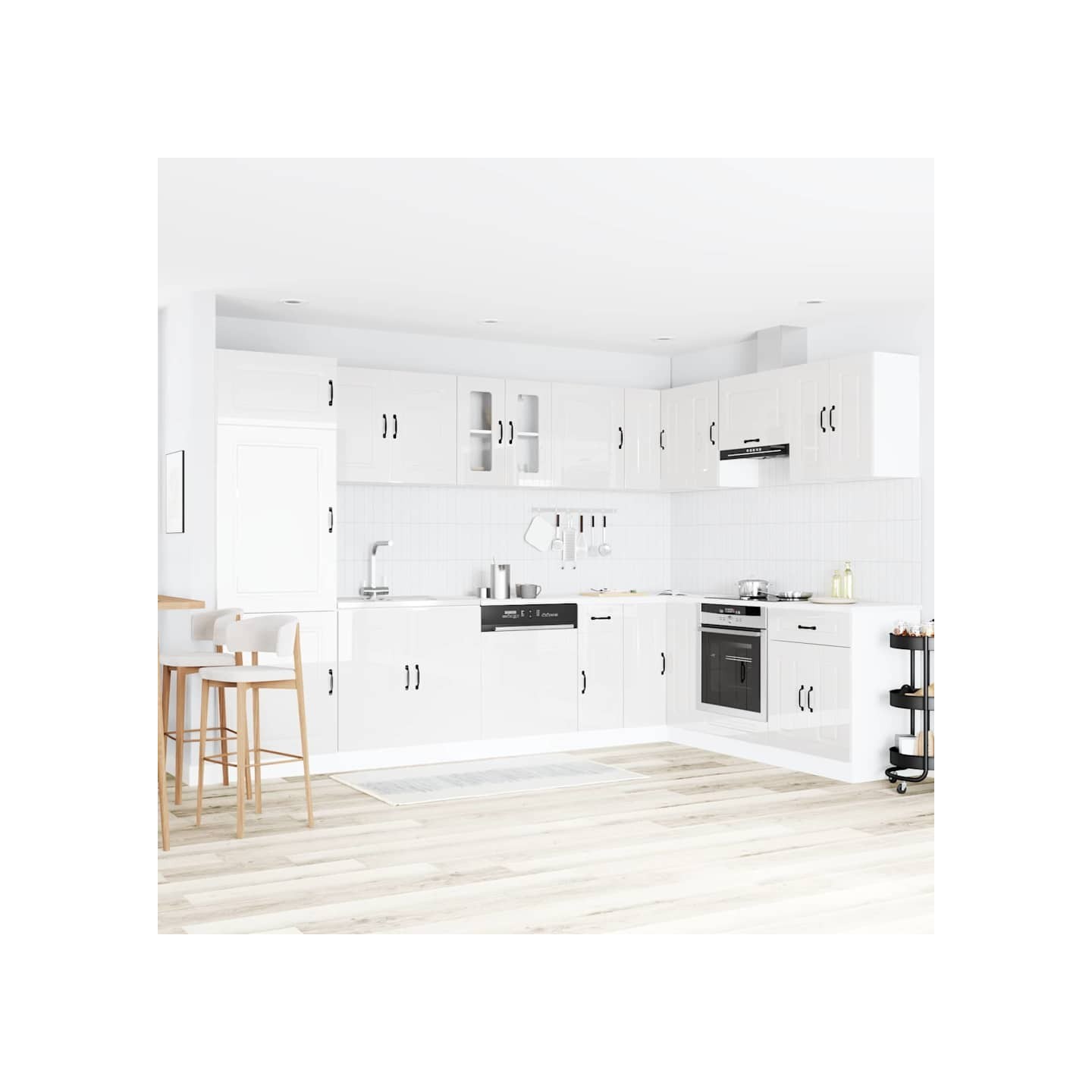 Armoire de cuisine Kalmar Blanc Brillant 80 x 46 x 81,5 cm