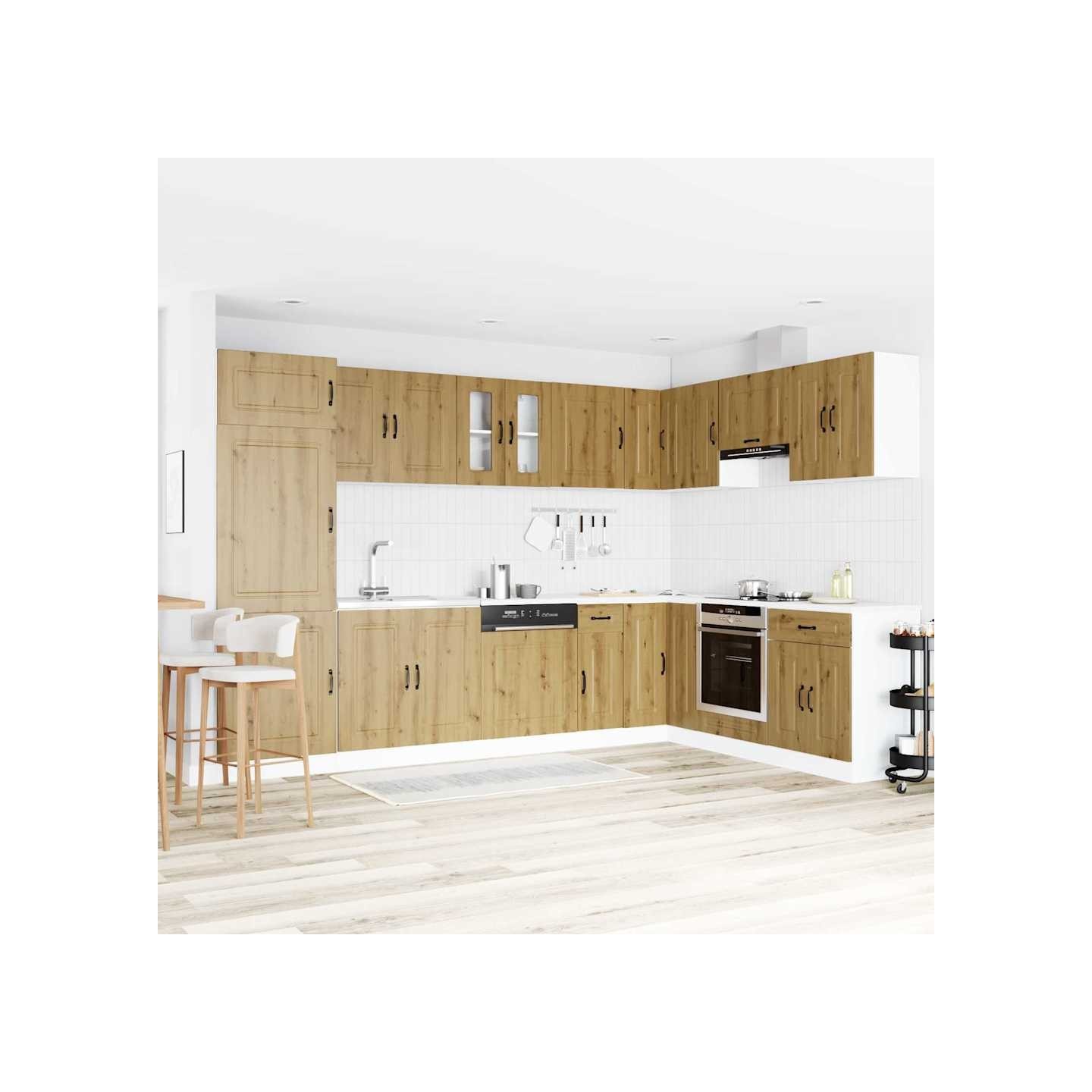 Armoire de cuisine Kalmar Chêne artisanal 80 x 46 x 81,5 cm