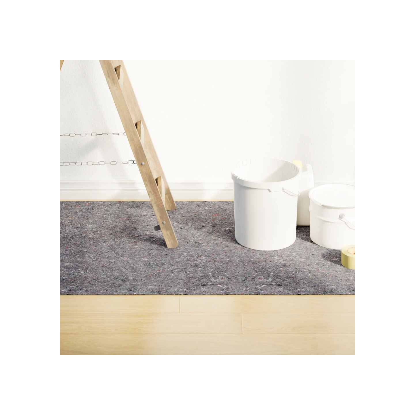 Polaires de peintre antidérapantes 2 pcs 10 m 280 g/m² gris