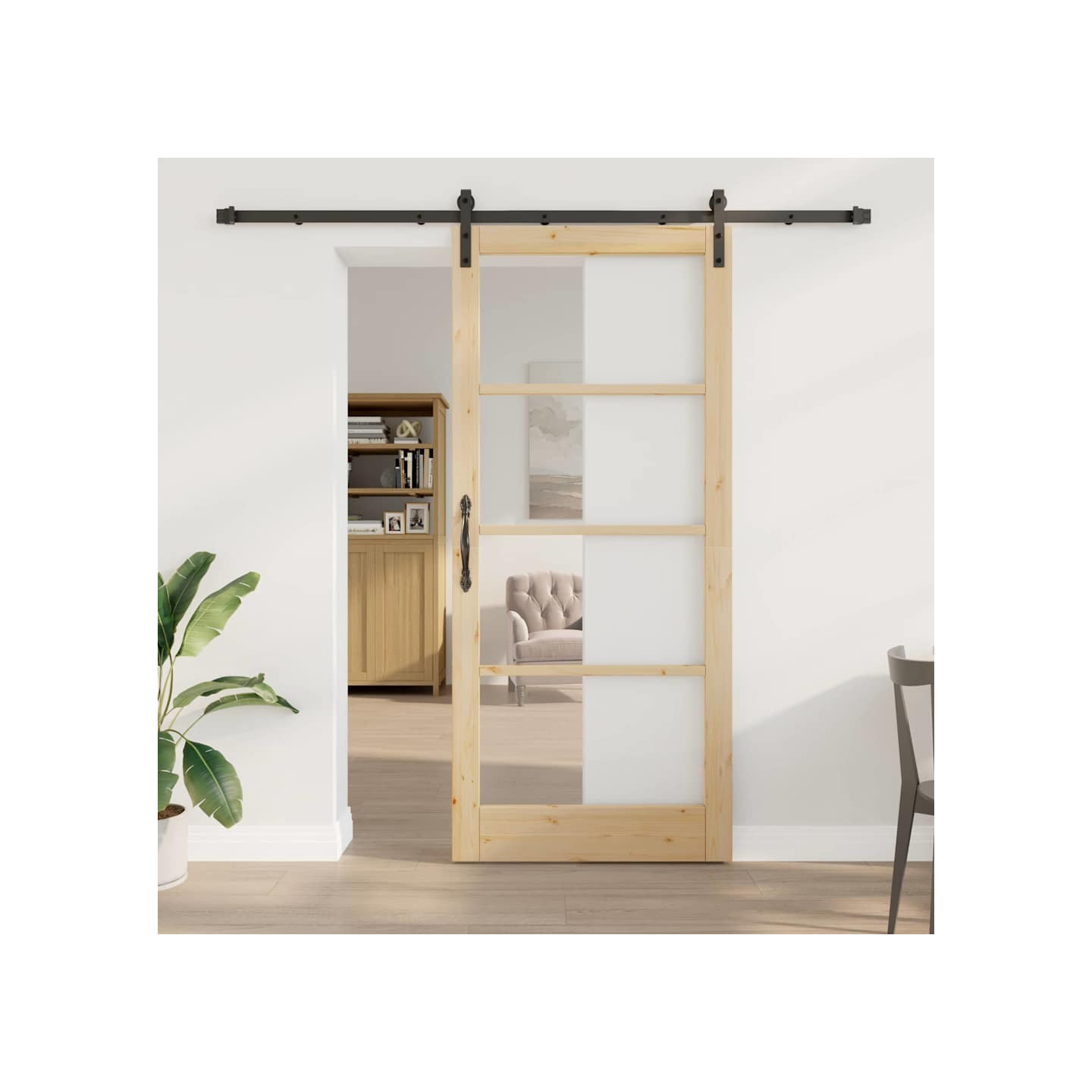 Porte coulissante ORKDAL Naturel 93 x 211 cm